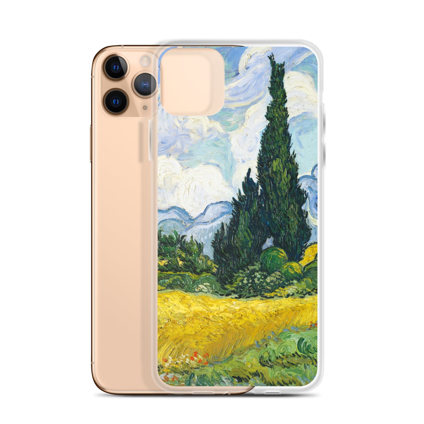 Wheat Field with Cypresses Van Gogh Clear Case for iPhone®