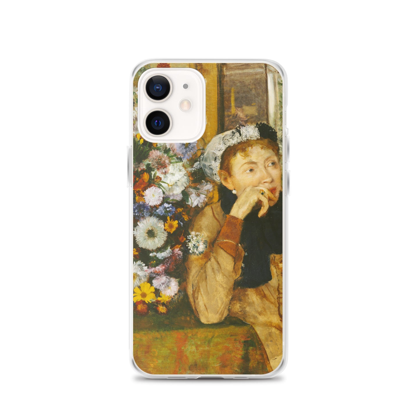A Woman Seated beside a Vase of Flowers Clear Case for iPhone®