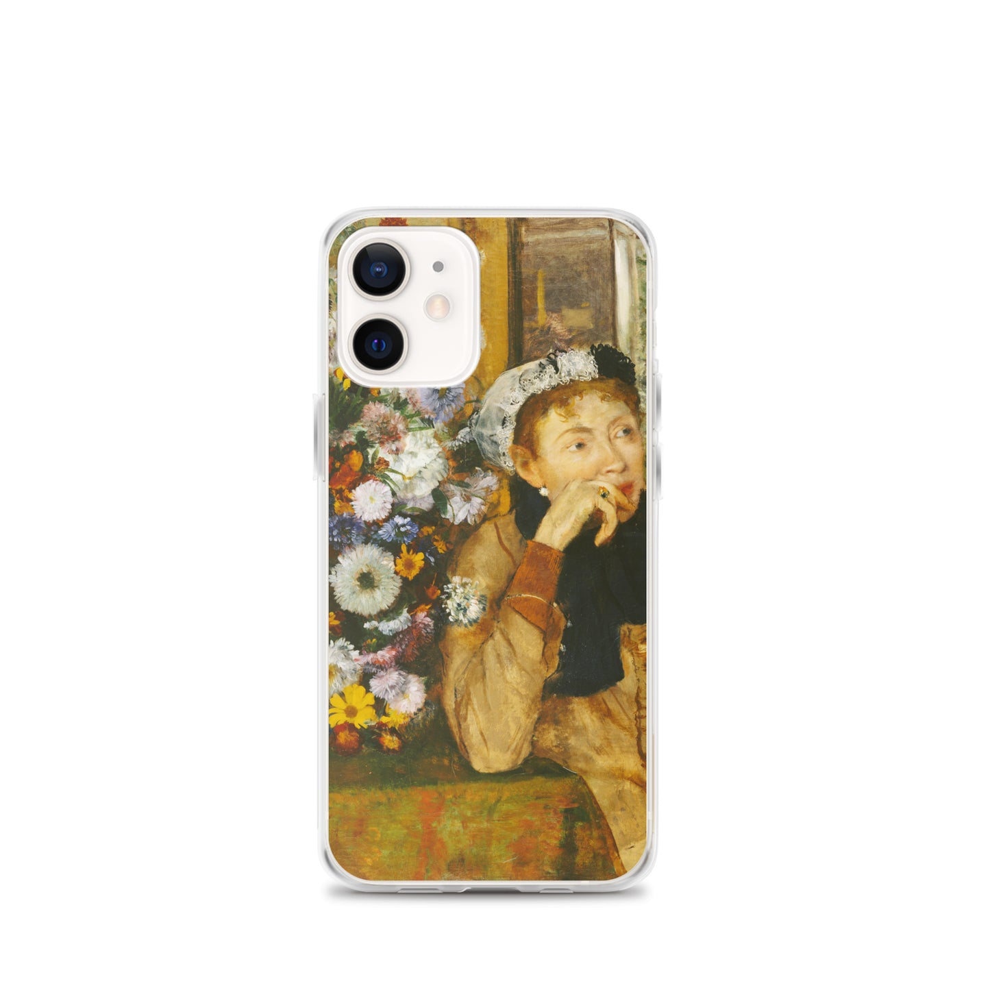 A Woman Seated beside a Vase of Flowers Clear Case for iPhone®