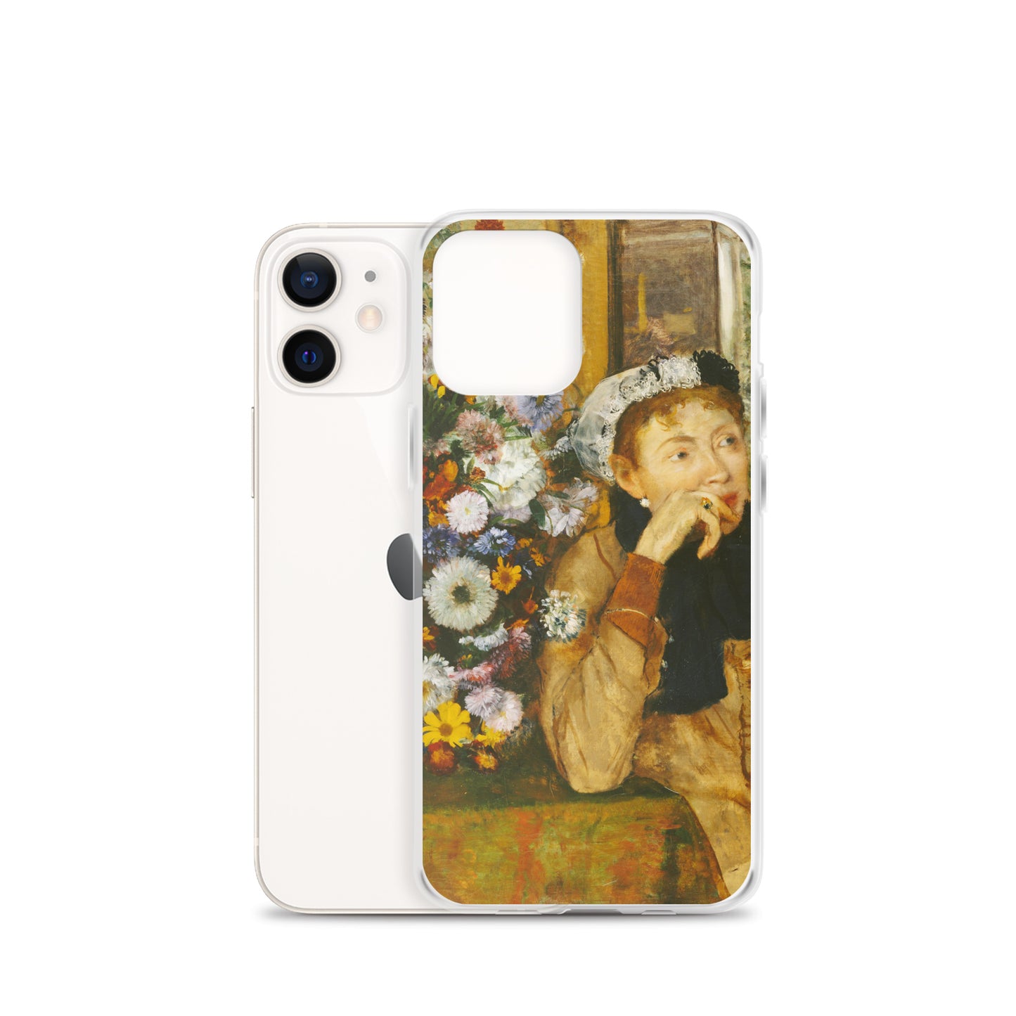 A Woman Seated beside a Vase of Flowers Clear Case for iPhone®