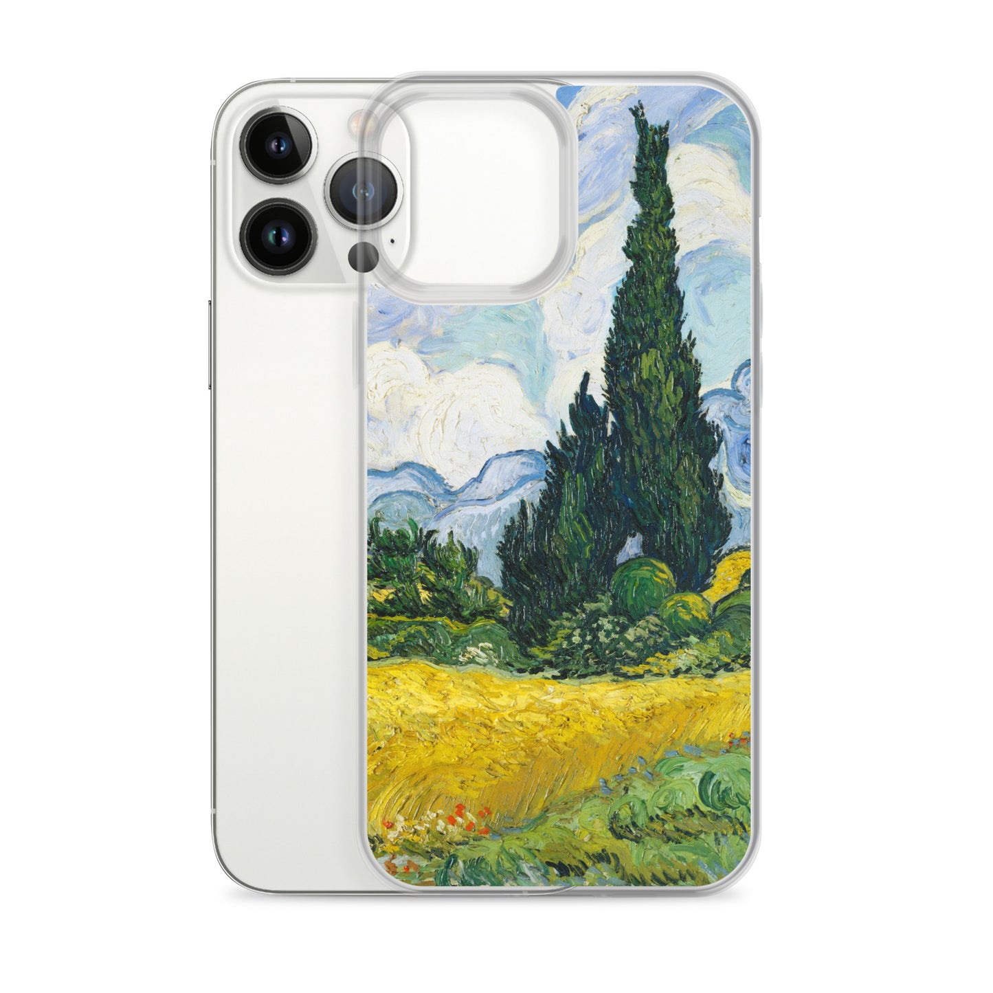 Wheat Field with Cypresses Van Gogh Clear Case for iPhone®