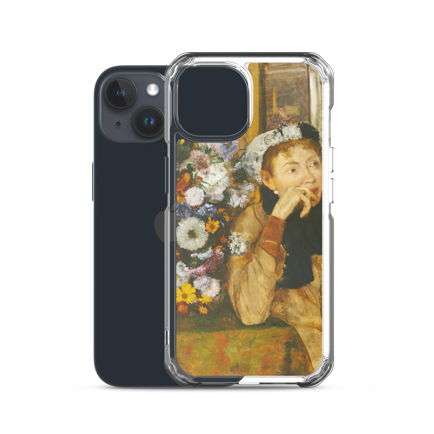 A Woman Seated beside a Vase of Flowers Clear Case for iPhone®