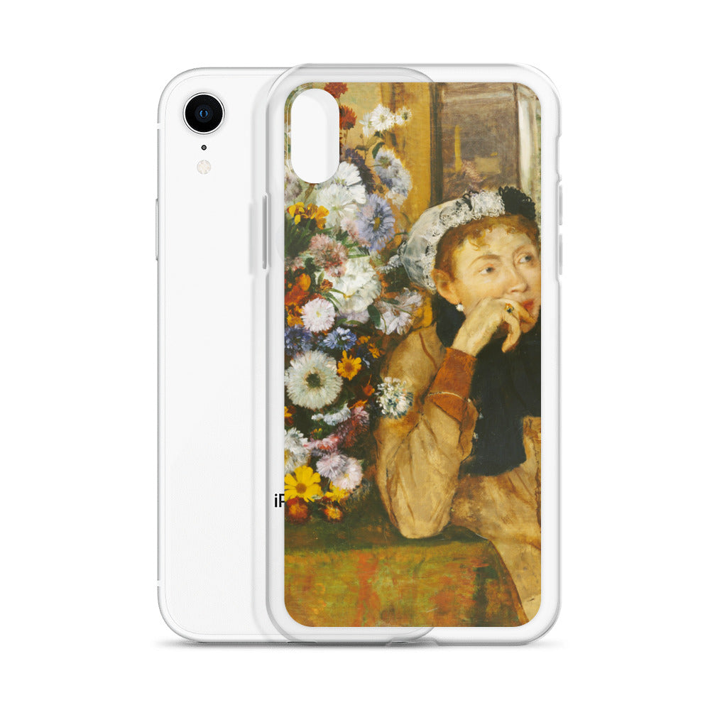 A Woman Seated beside a Vase of Flowers Clear Case for iPhone®