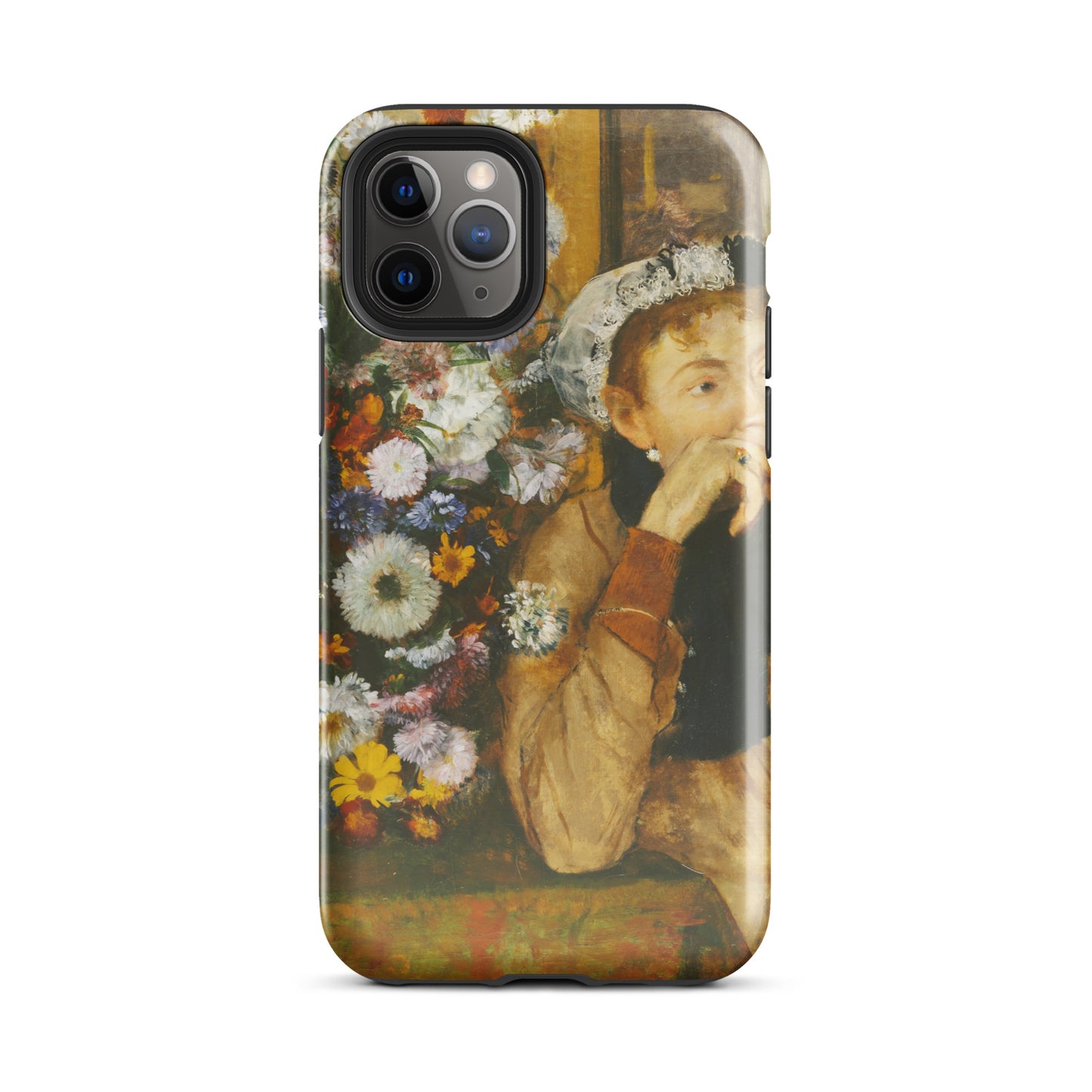 A Woman Seated beside a Vase of Flowers Edgar Degas Tough Case for iPhone®
