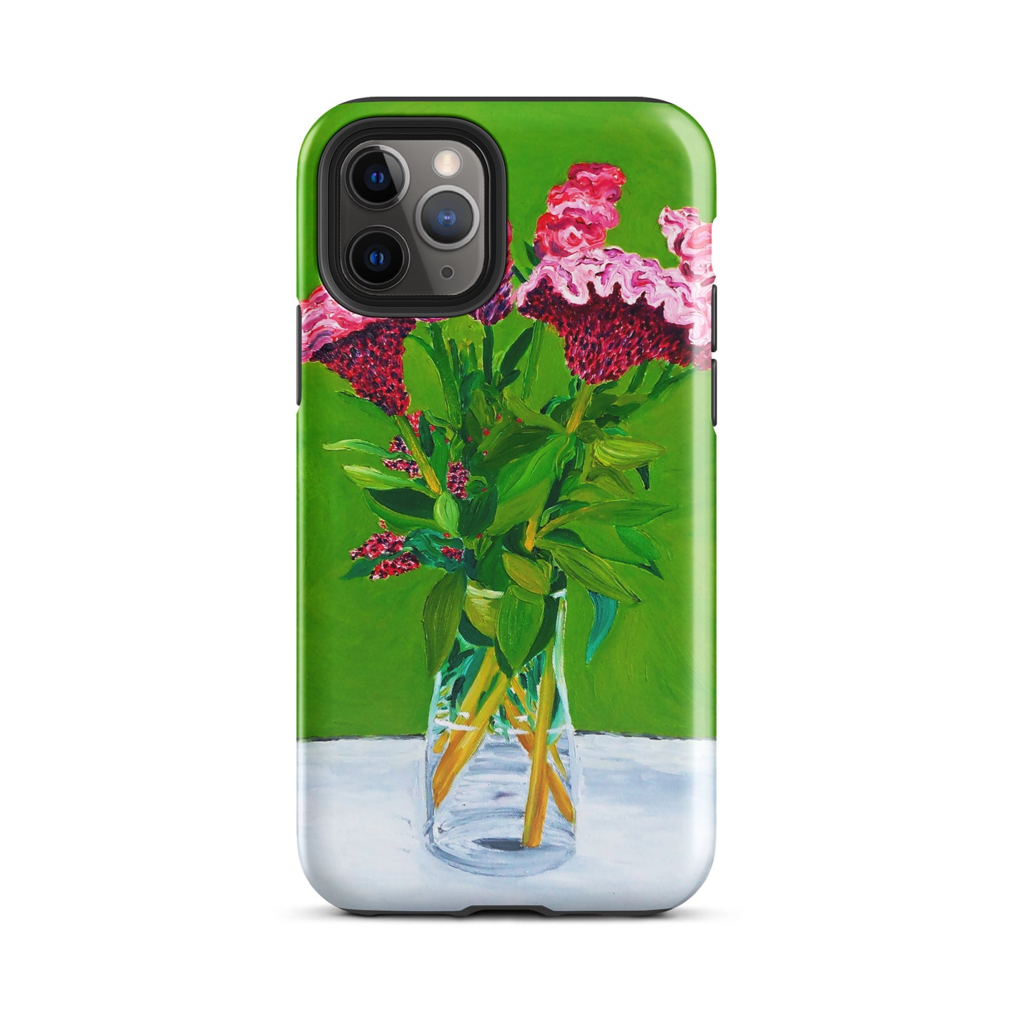 Bouquet of Red Celosia Flowers Tough Case for iPhone®