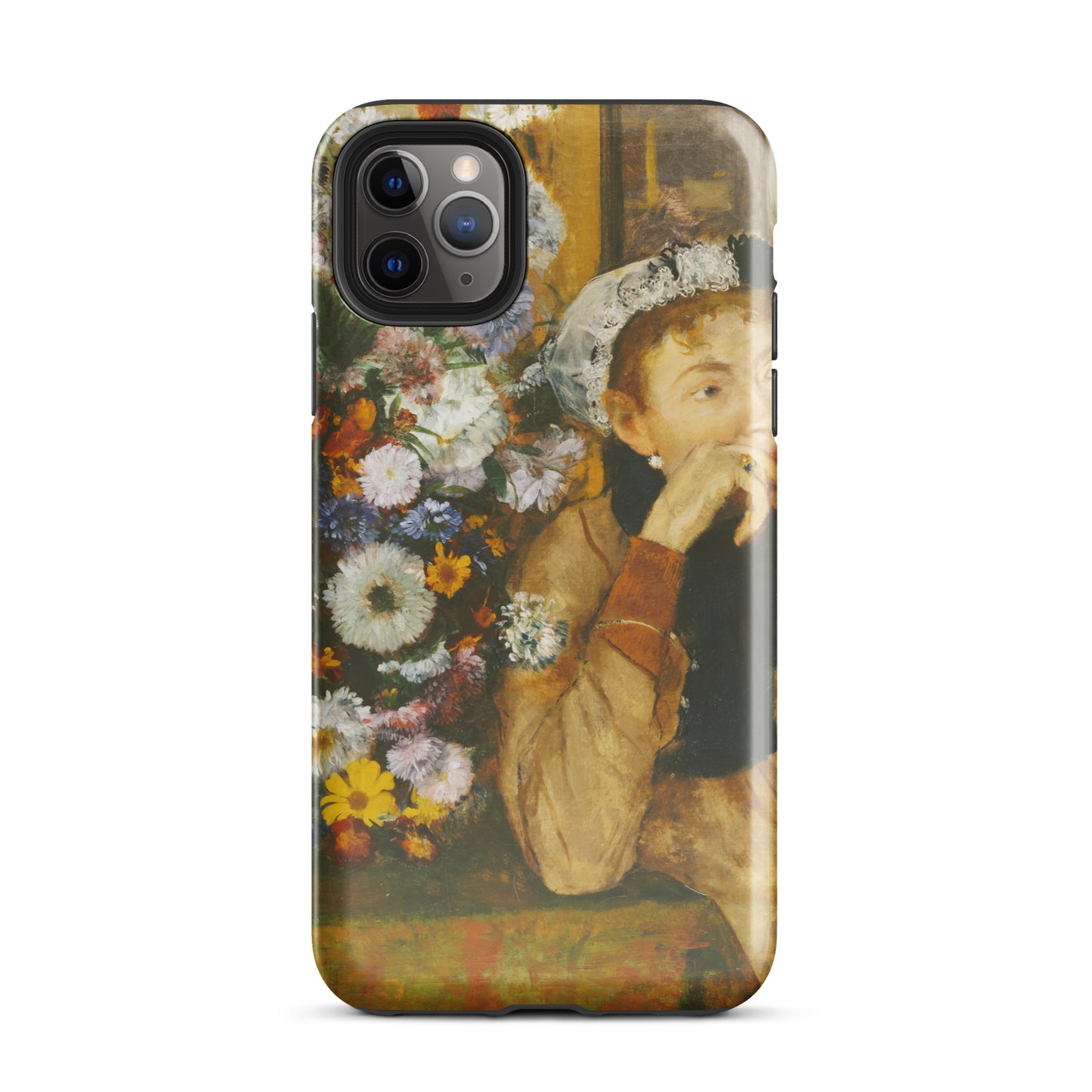 A Woman Seated beside a Vase of Flowers Edgar Degas Tough Case for iPhone®