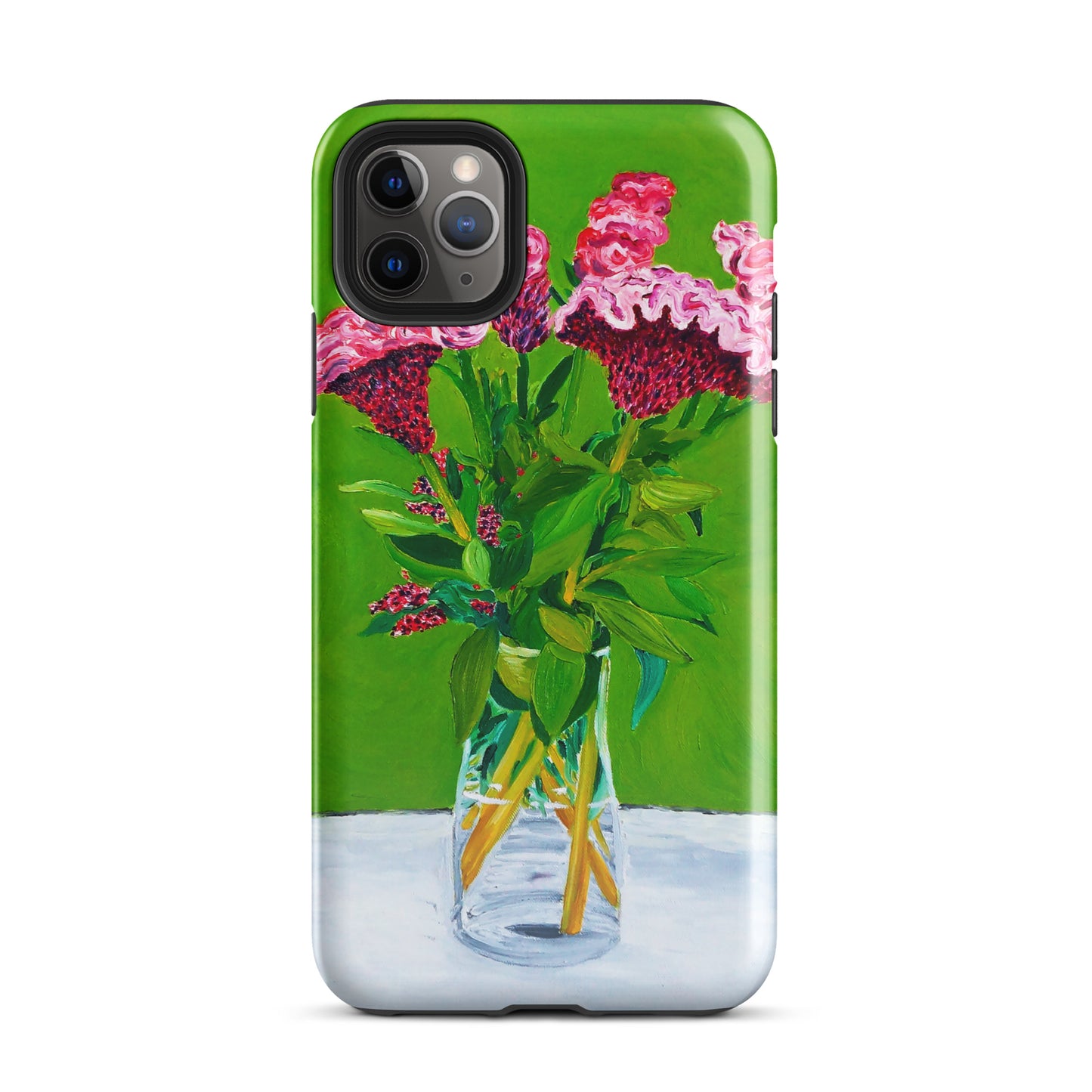 Bouquet of Red Celosia Flowers Tough Case for iPhone®