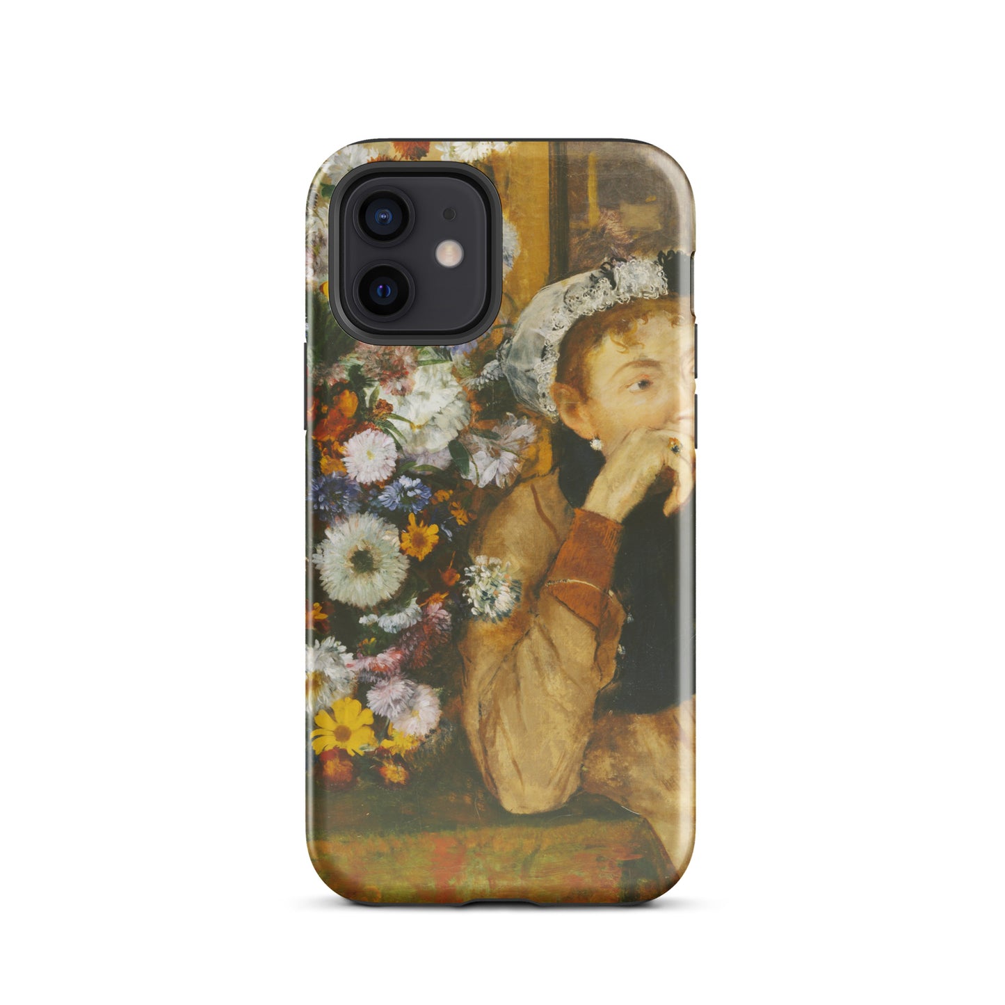 A Woman Seated beside a Vase of Flowers Edgar Degas Tough Case for iPhone®