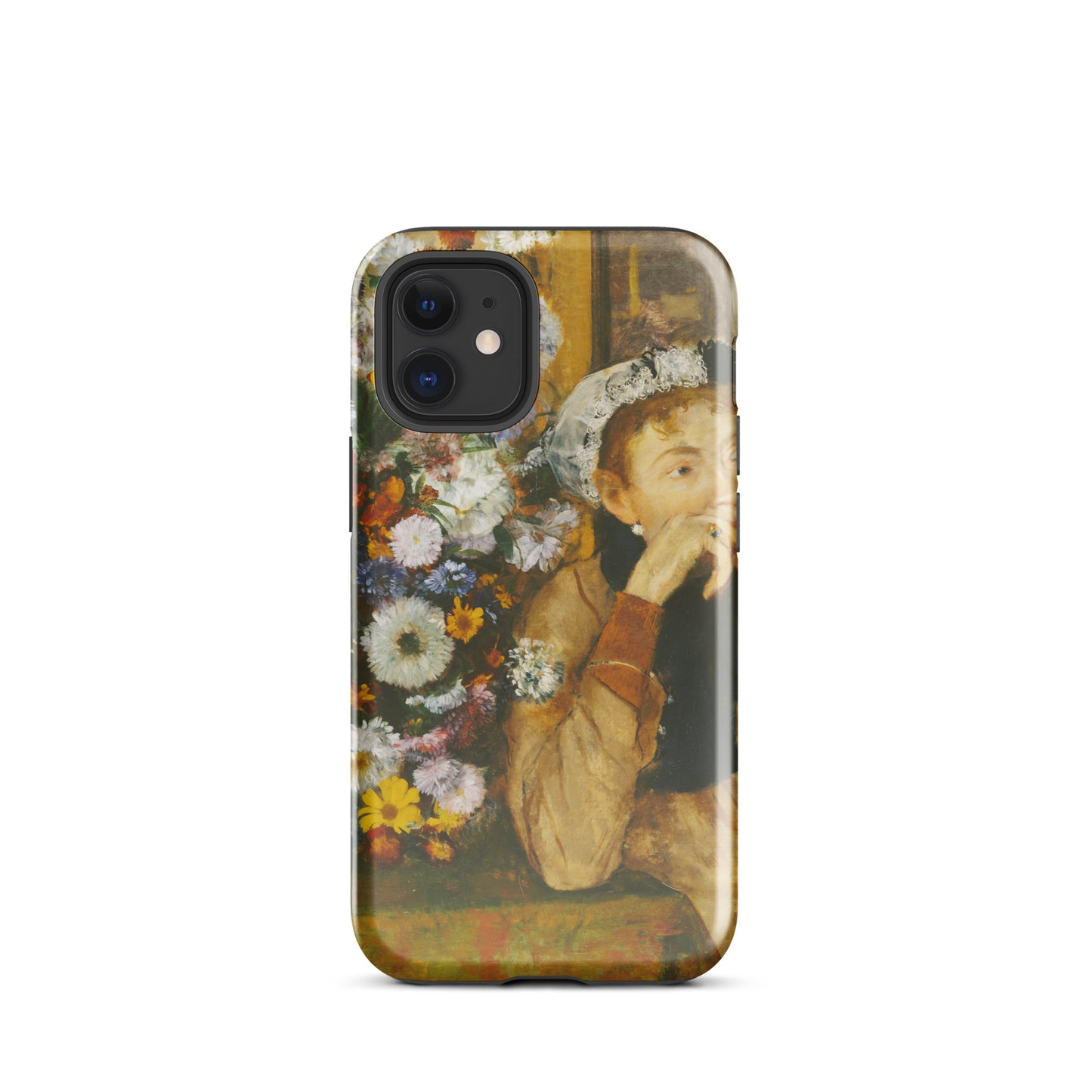A Woman Seated beside a Vase of Flowers Edgar Degas Tough Case for iPhone®
