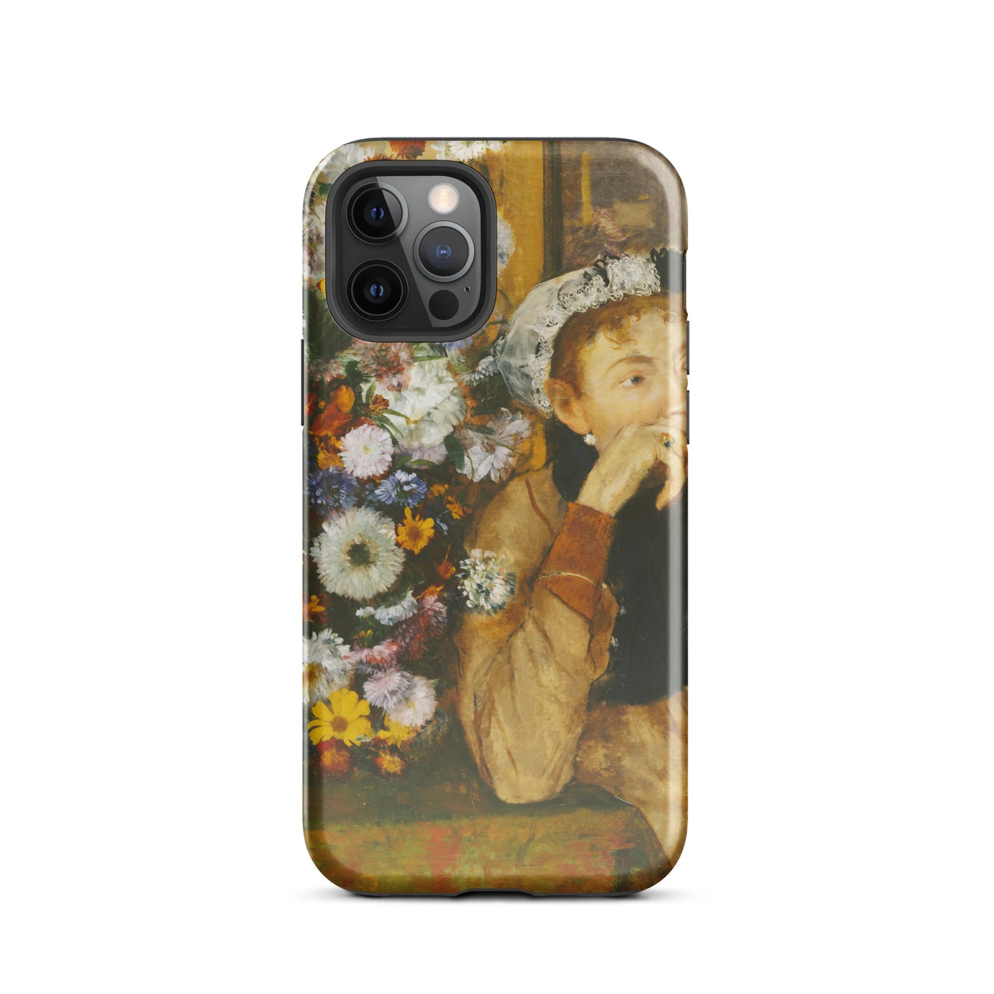 A Woman Seated beside a Vase of Flowers Edgar Degas Tough Case for iPhone®