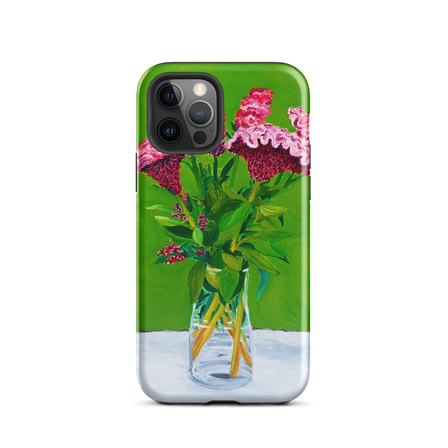 Bouquet of Red Celosia Flowers Tough Case for iPhone®