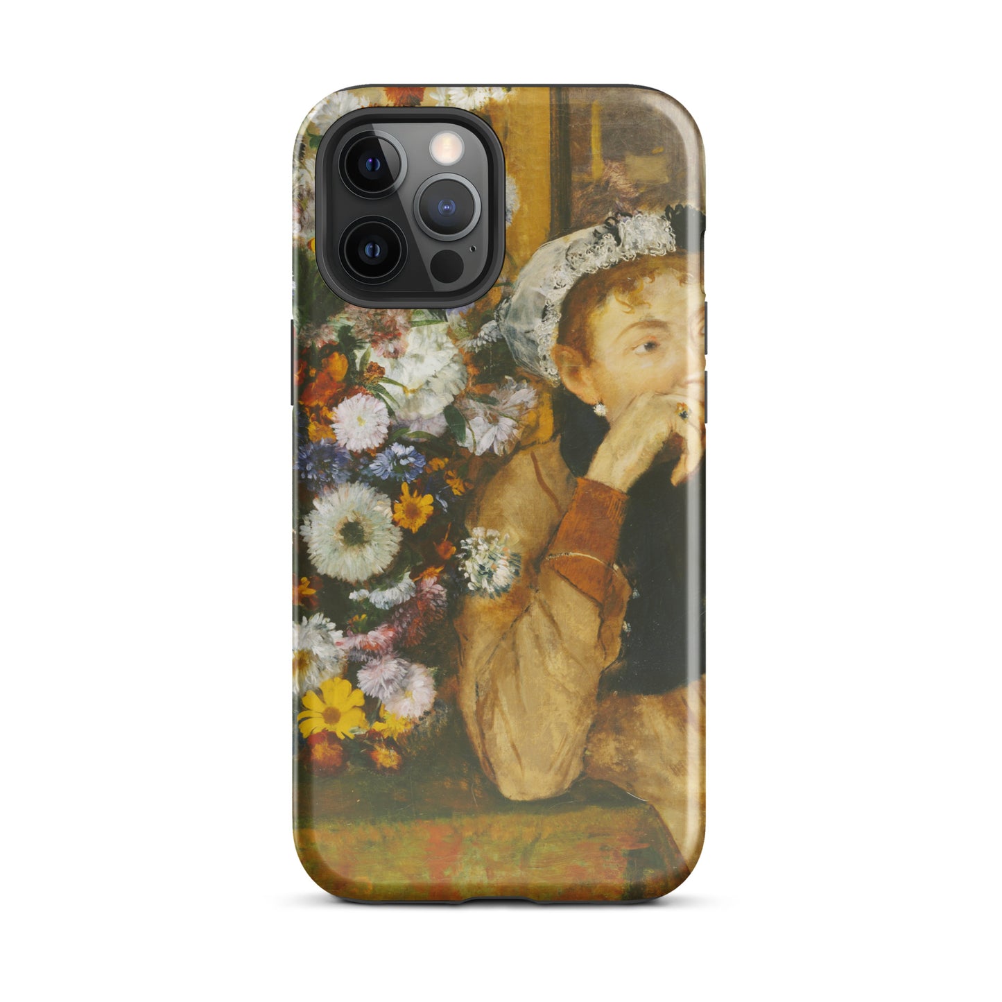 A Woman Seated beside a Vase of Flowers Edgar Degas Tough Case for iPhone®
