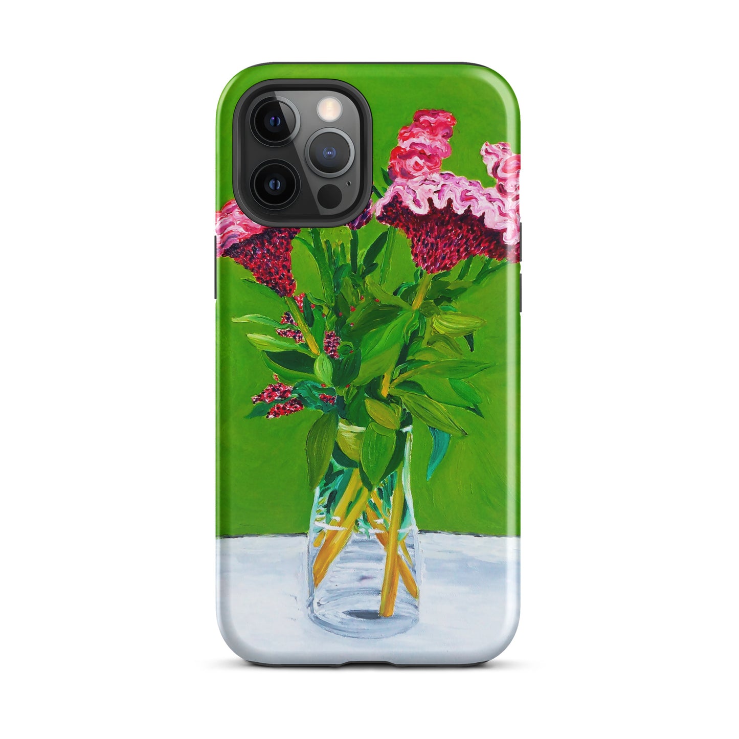 Bouquet of Red Celosia Flowers Tough Case for iPhone®