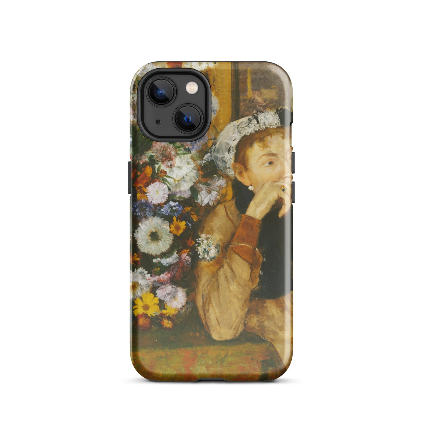 A Woman Seated beside a Vase of Flowers Edgar Degas Tough Case for iPhone®