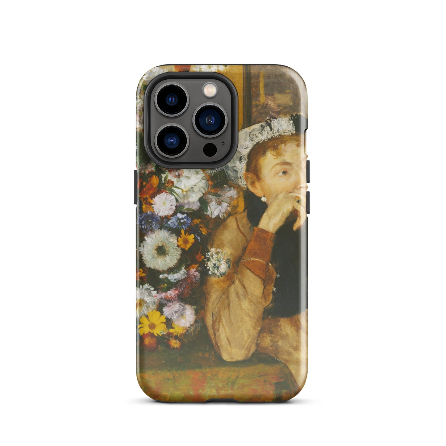 A Woman Seated beside a Vase of Flowers Edgar Degas Tough Case for iPhone®