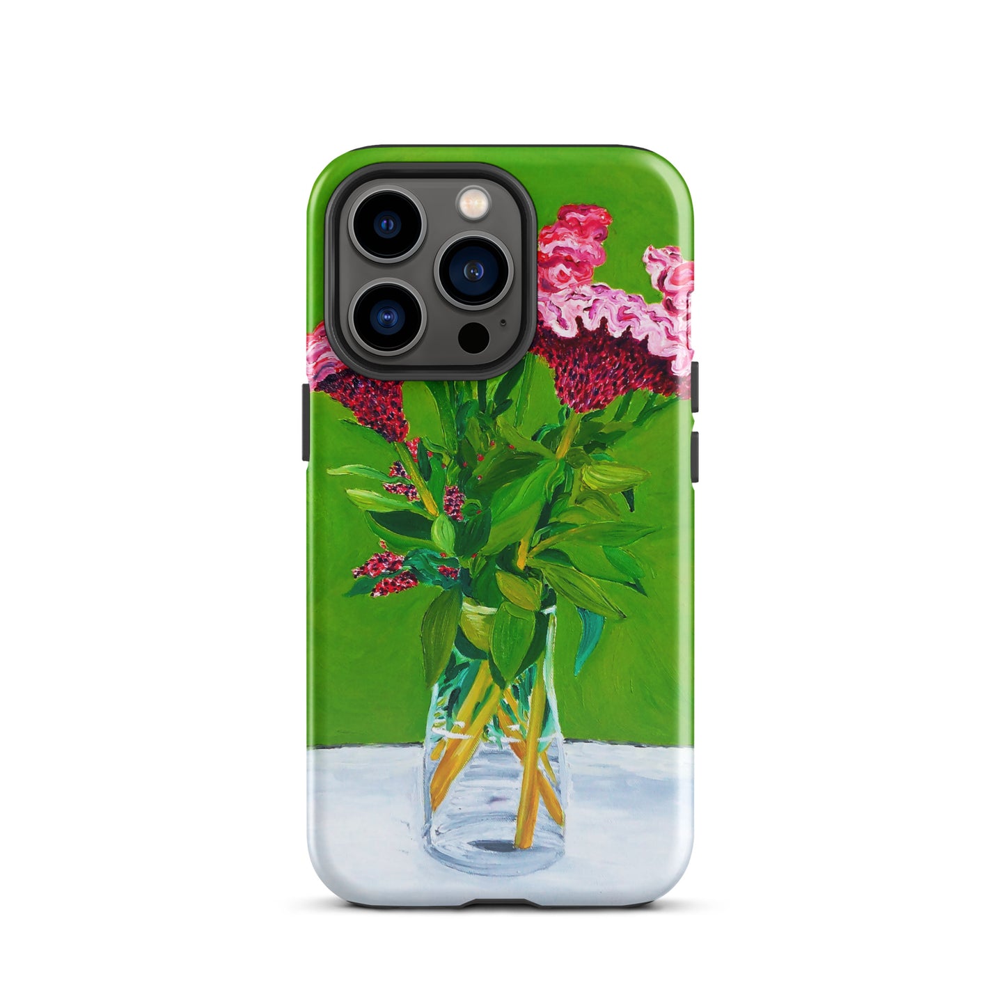 Bouquet of Red Celosia Flowers Tough Case for iPhone®