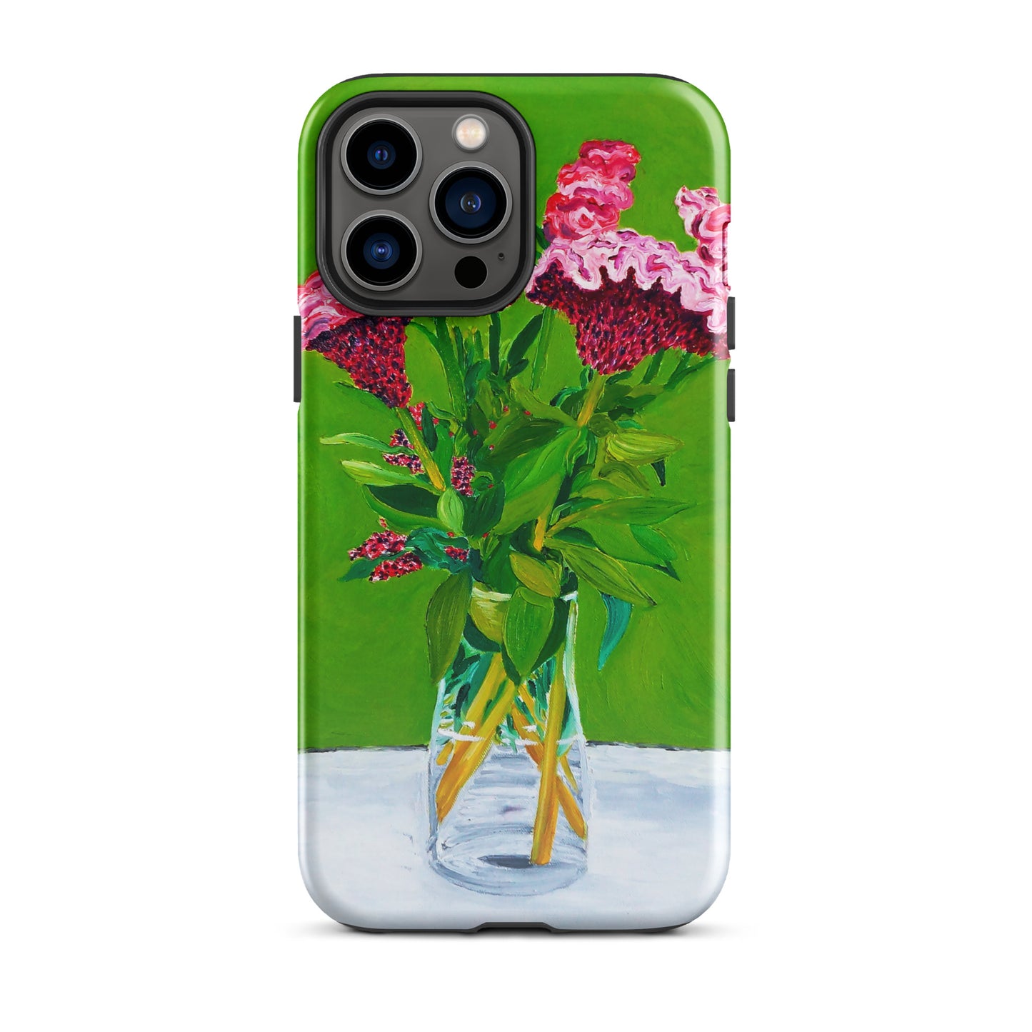 Bouquet of Red Celosia Flowers Tough Case for iPhone®