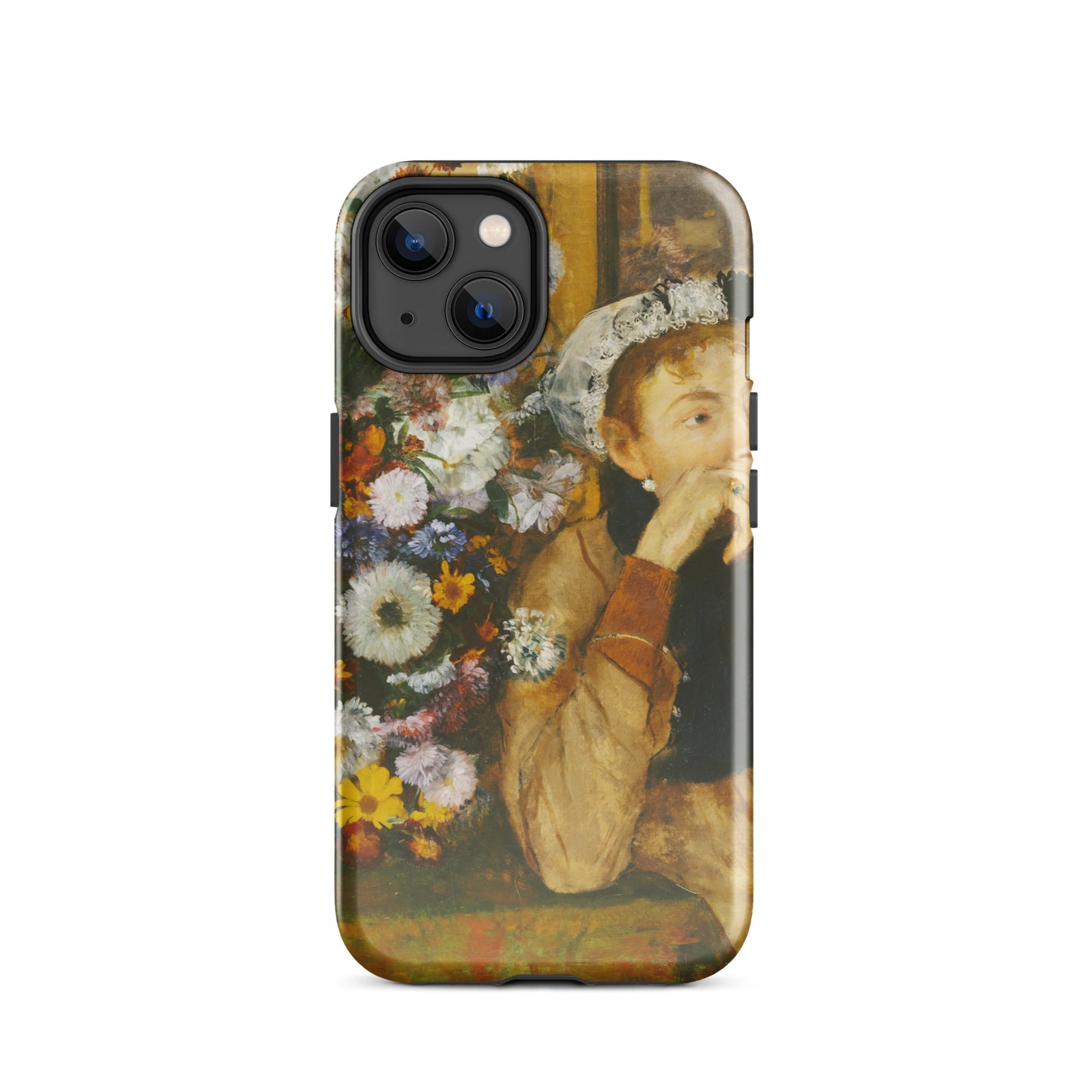 A Woman Seated beside a Vase of Flowers Edgar Degas Tough Case for iPhone®