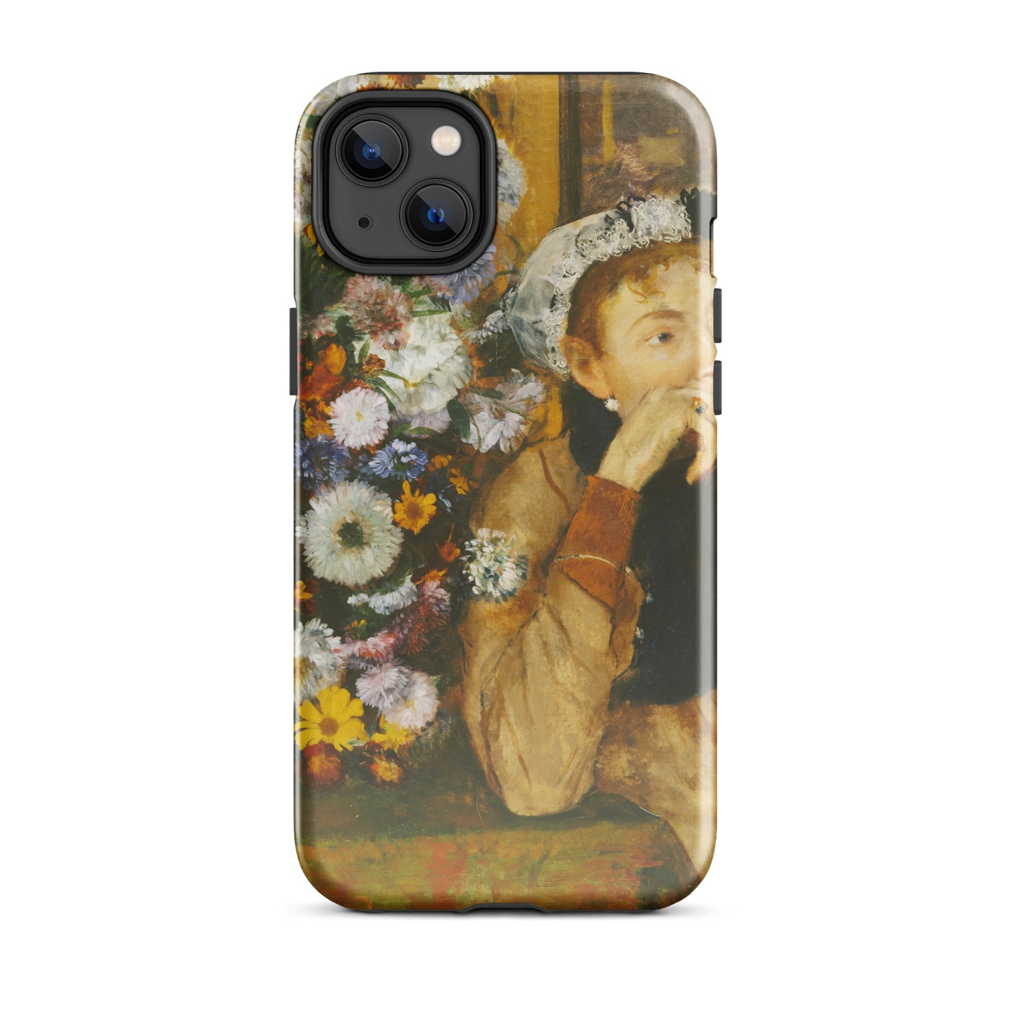 A Woman Seated beside a Vase of Flowers Edgar Degas Tough Case for iPhone®