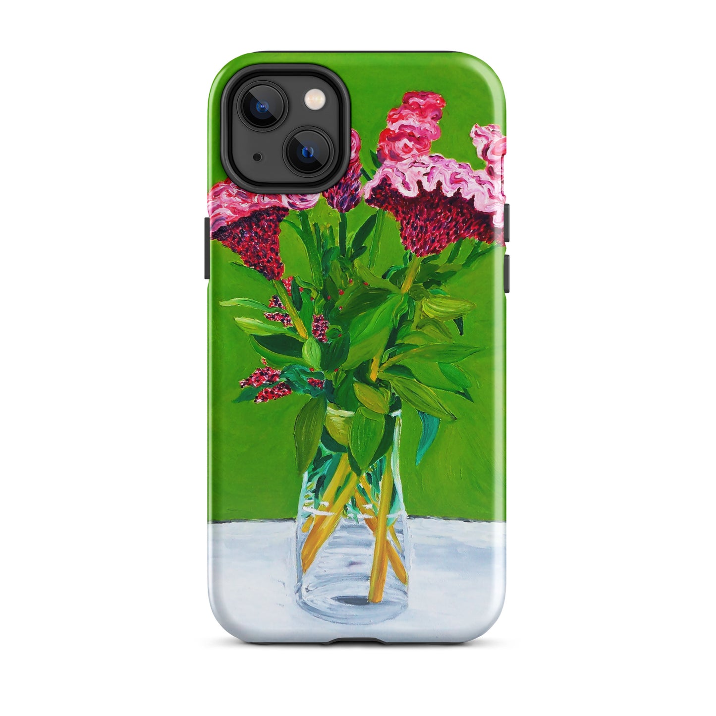 Bouquet of Red Celosia Flowers Tough Case for iPhone®