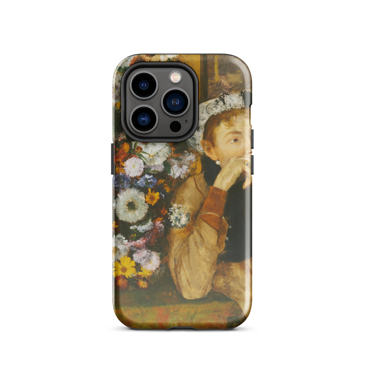 A Woman Seated beside a Vase of Flowers Edgar Degas Tough Case for iPhone®