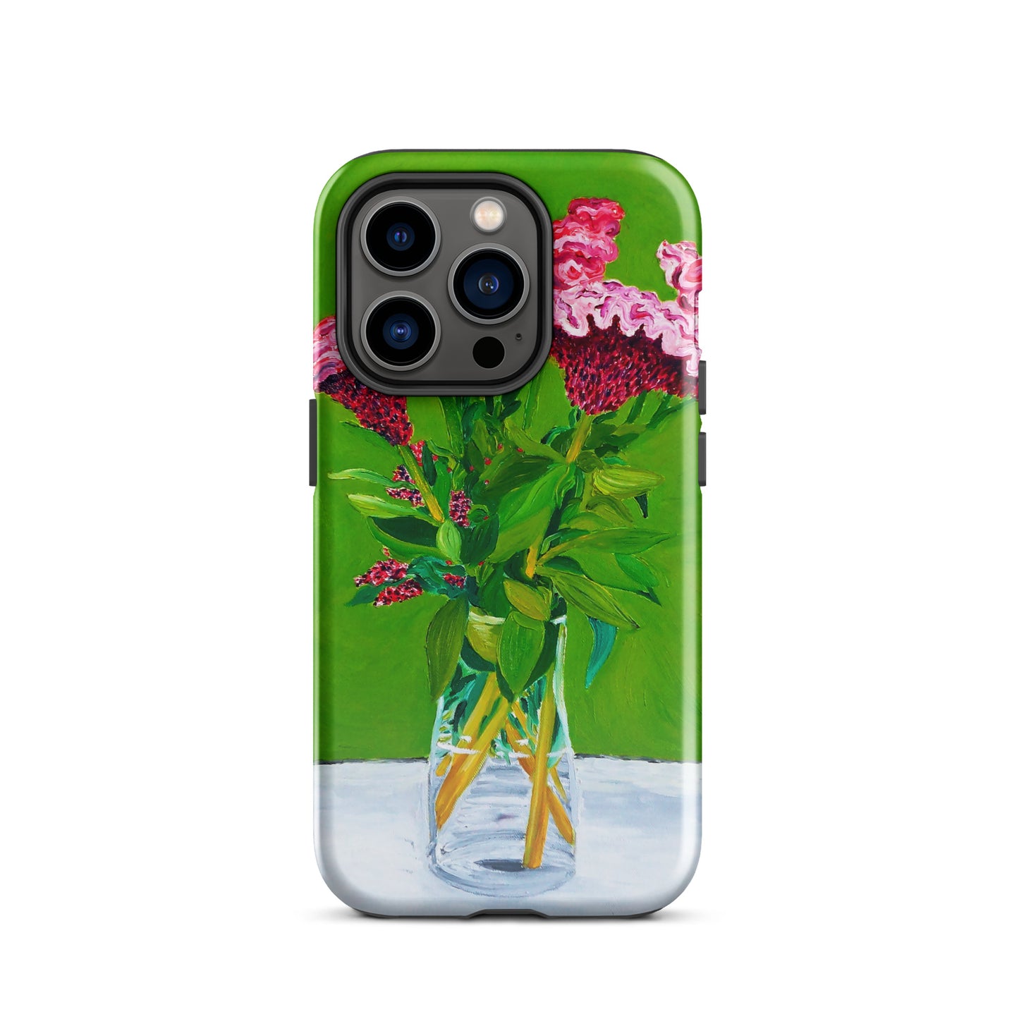 Bouquet of Red Celosia Flowers Tough Case for iPhone®