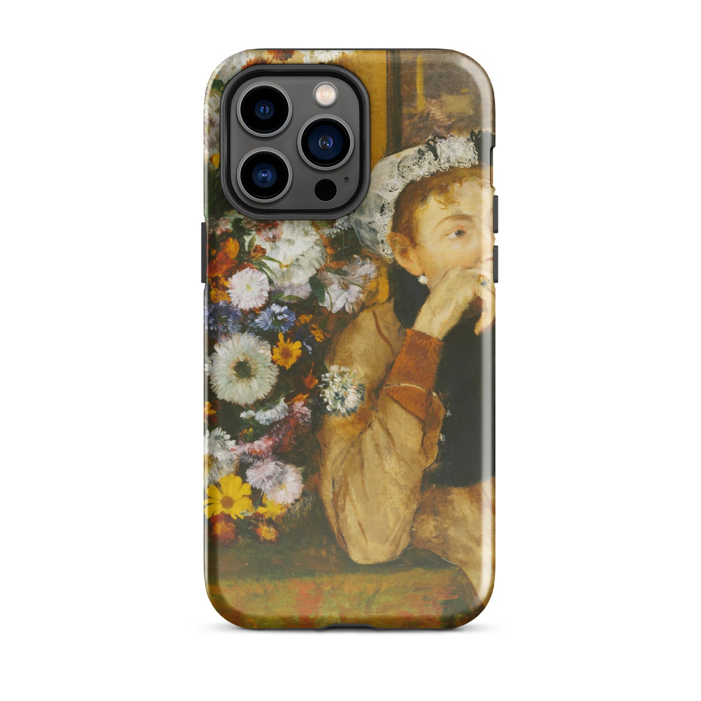 A Woman Seated beside a Vase of Flowers Edgar Degas Tough Case for iPhone®