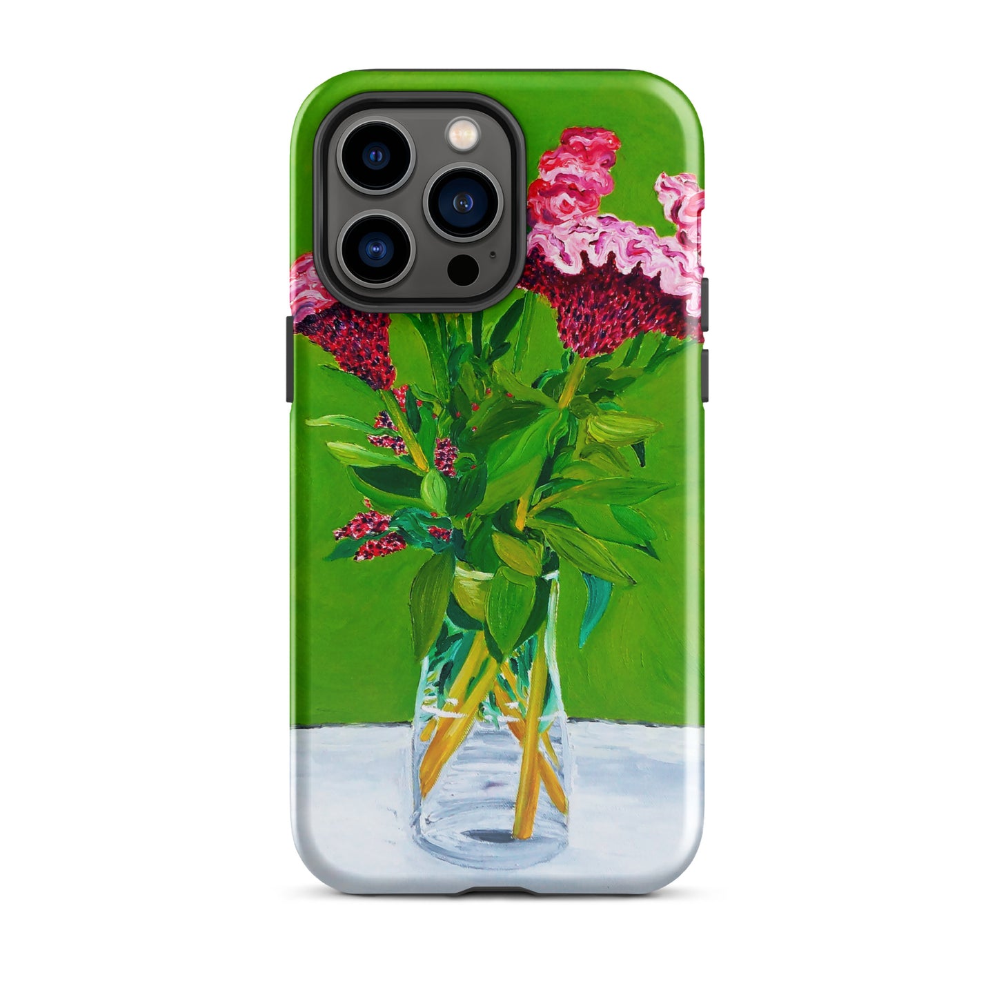 Bouquet of Red Celosia Flowers Tough Case for iPhone®