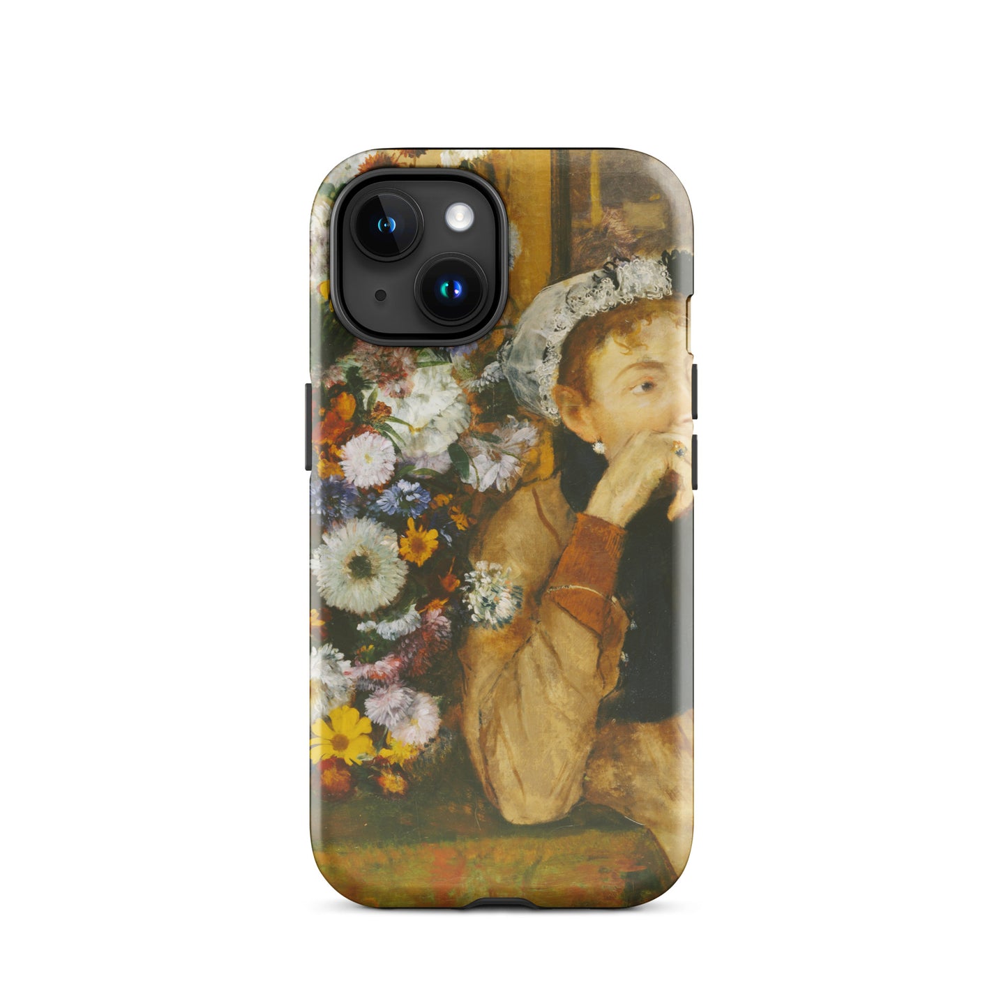 A Woman Seated beside a Vase of Flowers Edgar Degas Tough Case for iPhone®