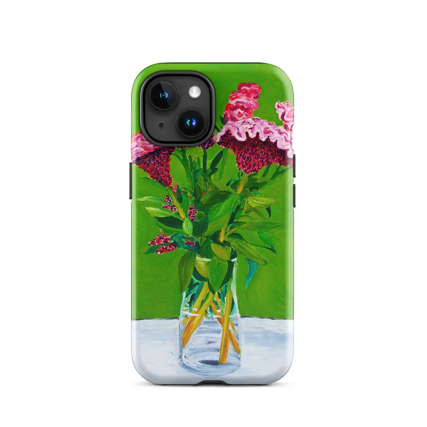 Bouquet of Red Celosia Flowers Tough Case for iPhone®