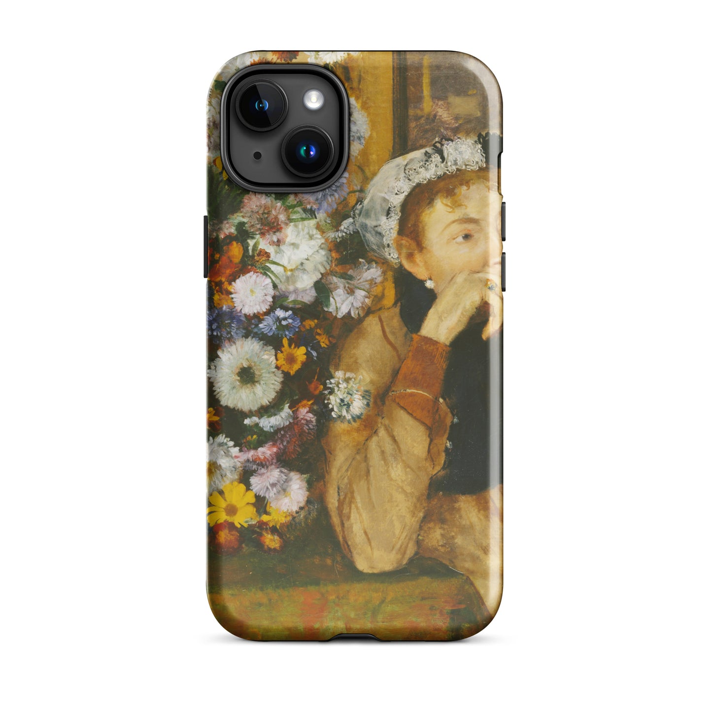 A Woman Seated beside a Vase of Flowers Edgar Degas Tough Case for iPhone®
