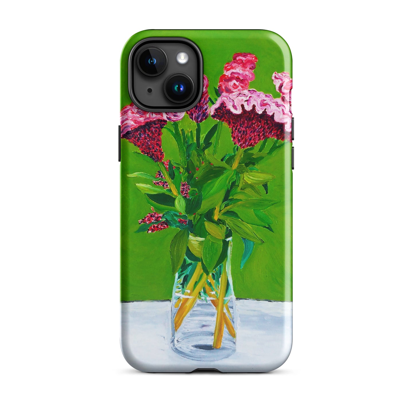 Bouquet of Red Celosia Flowers Tough Case for iPhone®