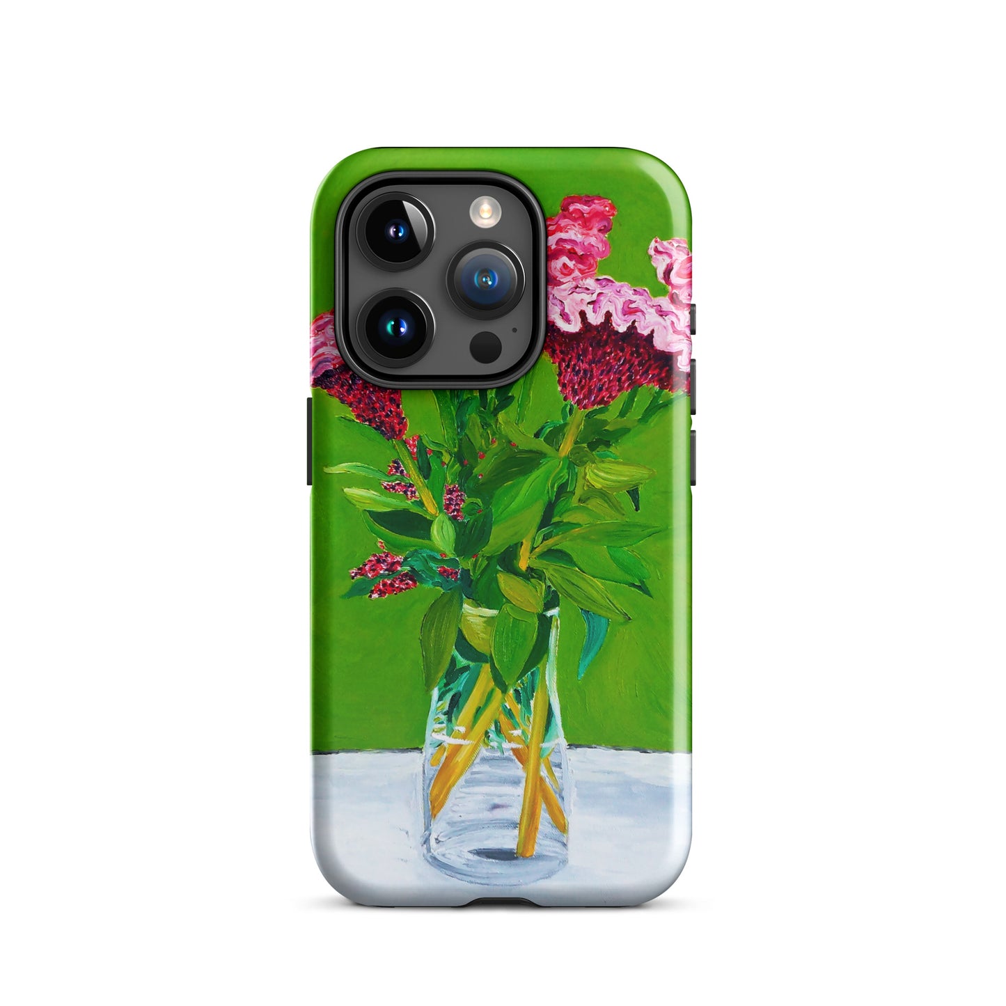 Bouquet of Red Celosia Flowers Tough Case for iPhone®