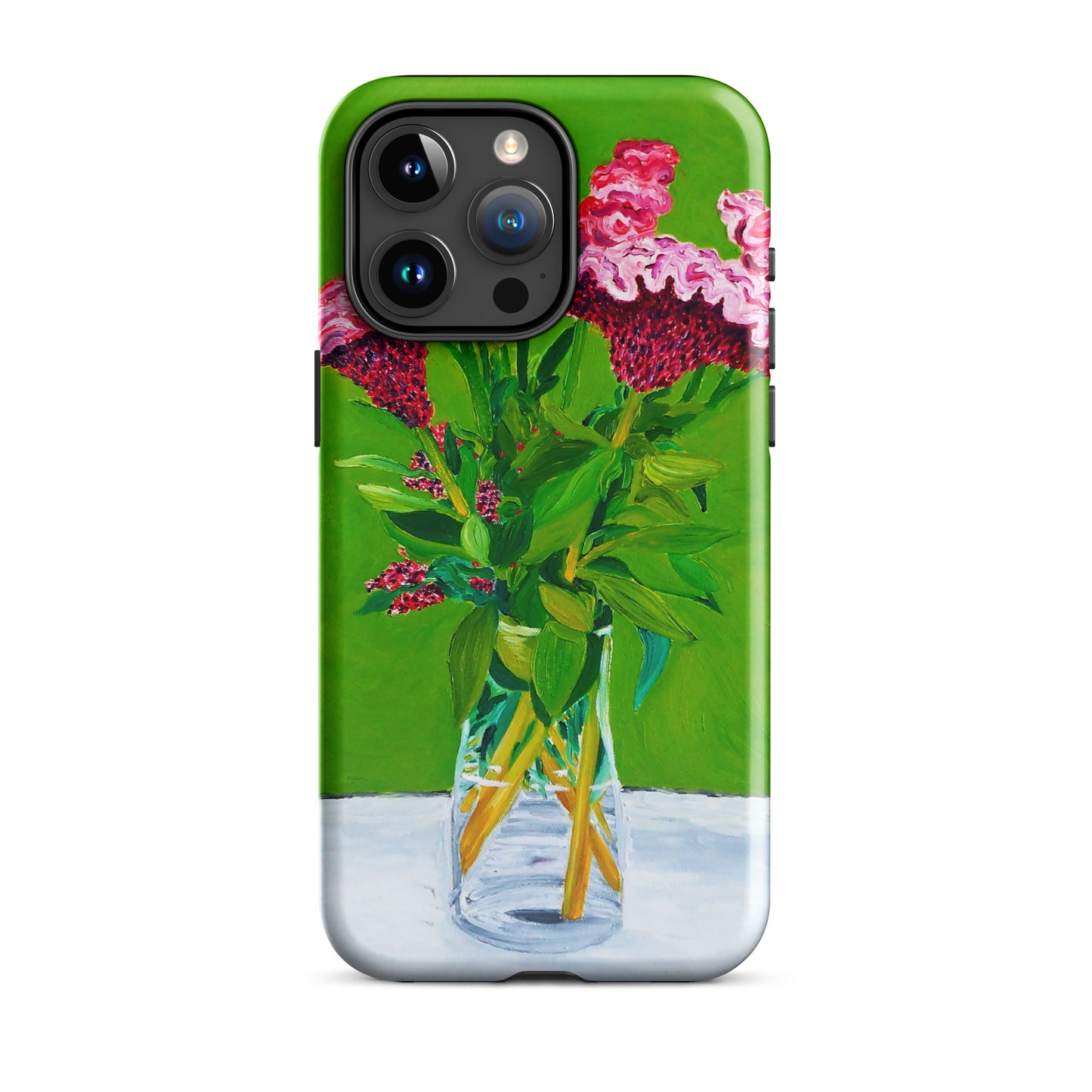Bouquet of Red Celosia Flowers Tough Case for iPhone®