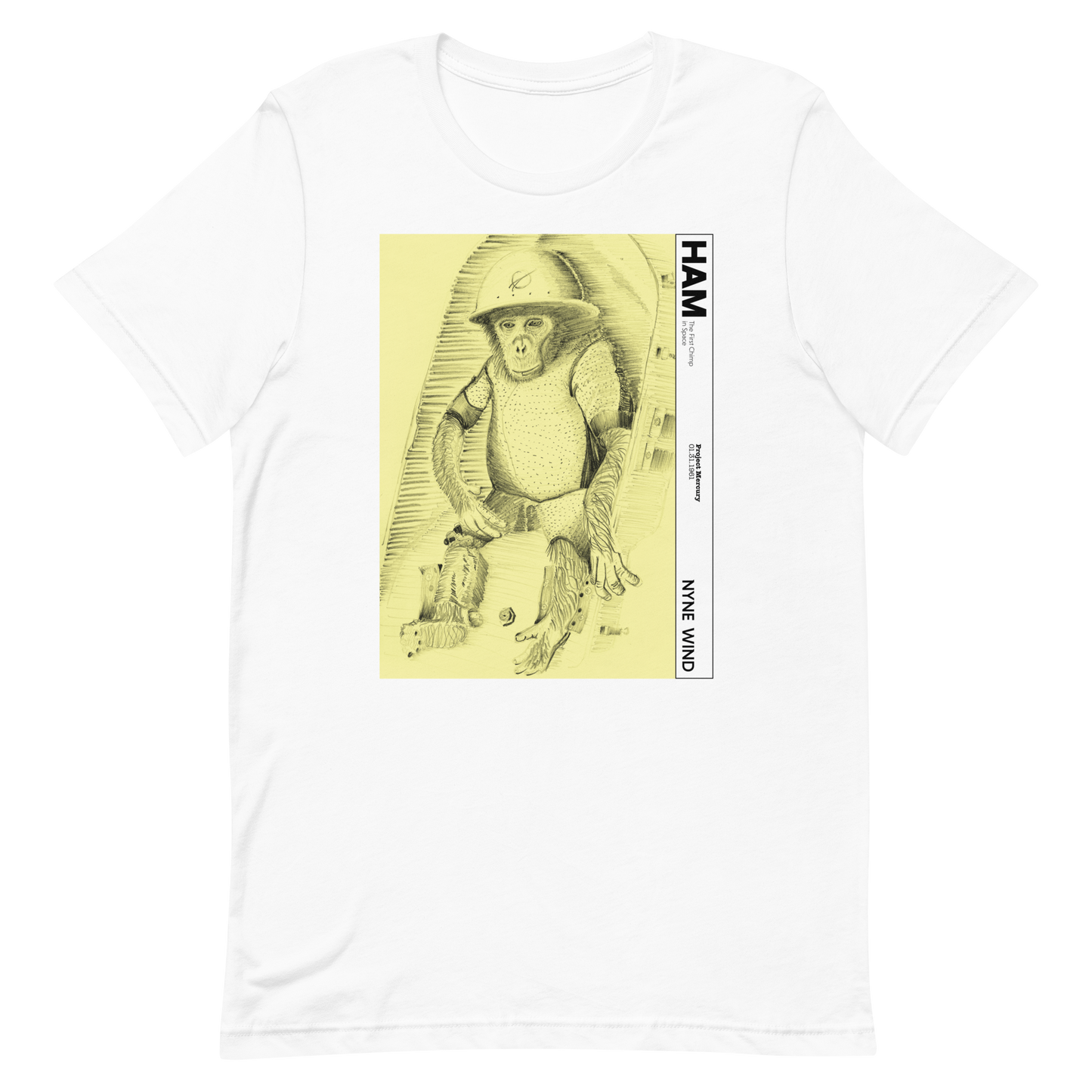 Ham the First Chimp in Space Short-Sleeve Unisex T-Shirt