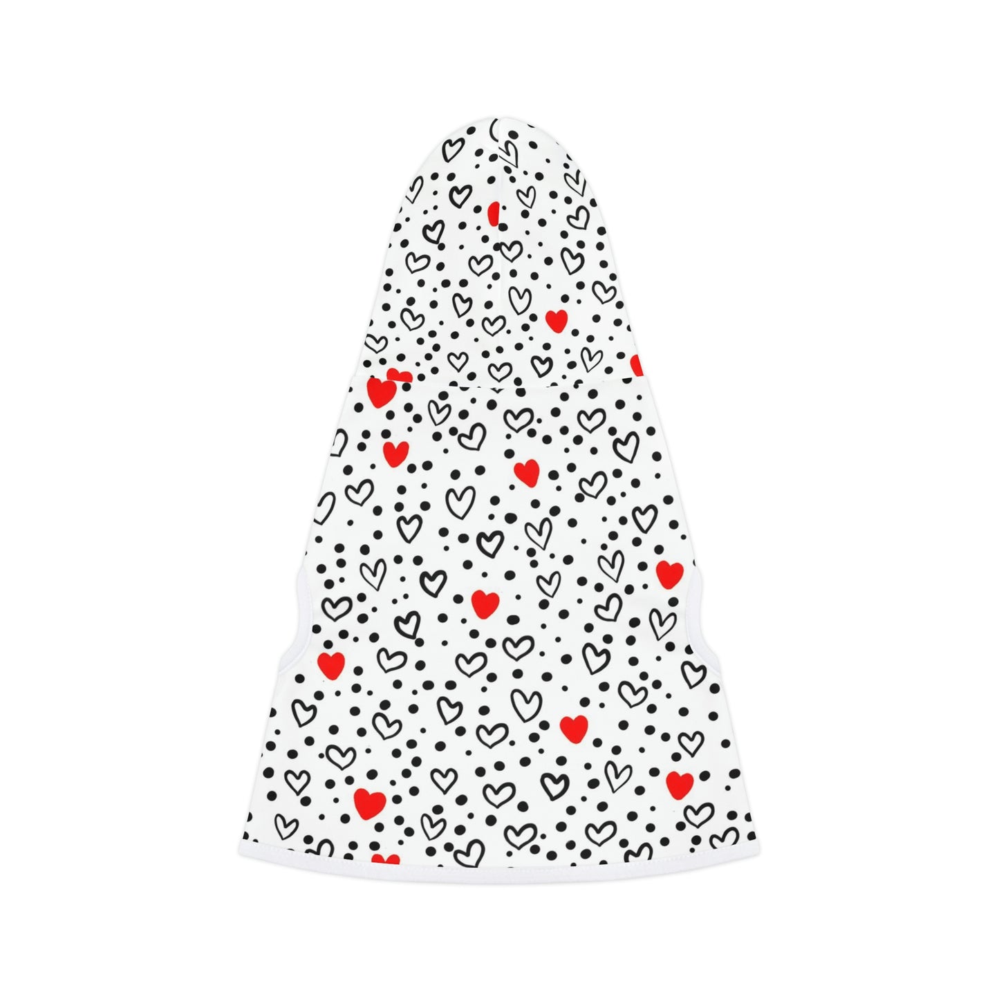 Dog Hoodie Sweater, Lovely Hearts - Comfortable Dog Clothes