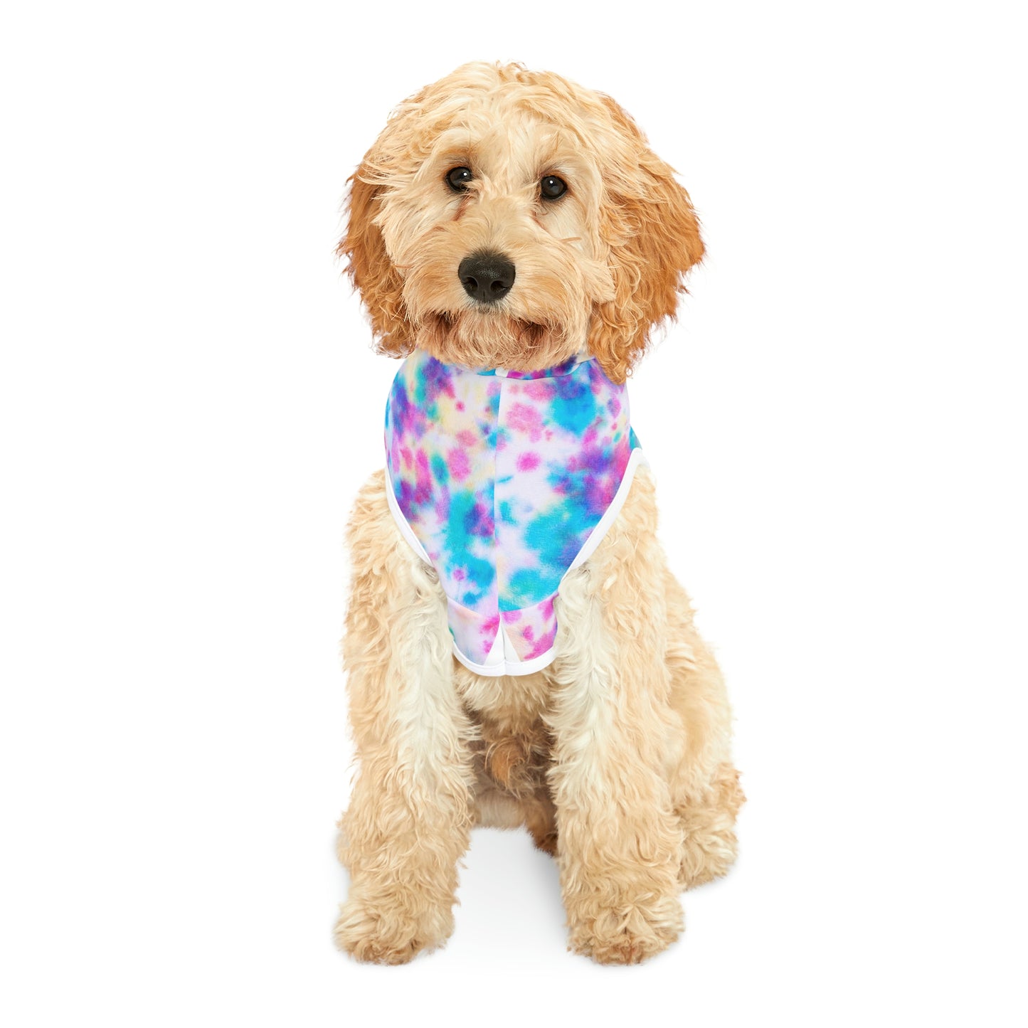Dog Hoodie Sweater, Tie Dye Blue/Red - Comfortable Dog Clothes