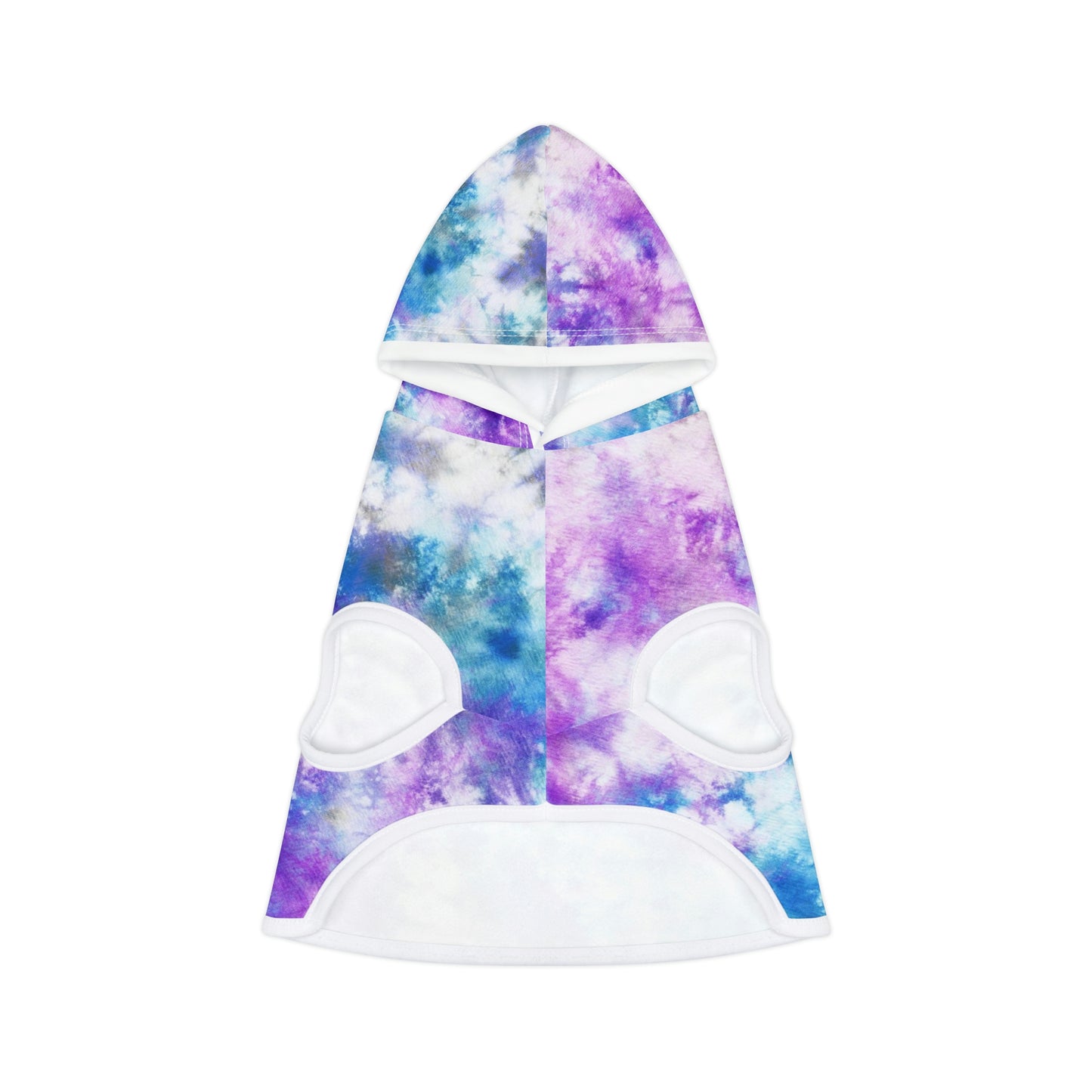 Dog Hoodie Sweater, Tie Dye Purple - Comfortable Dog Clothes