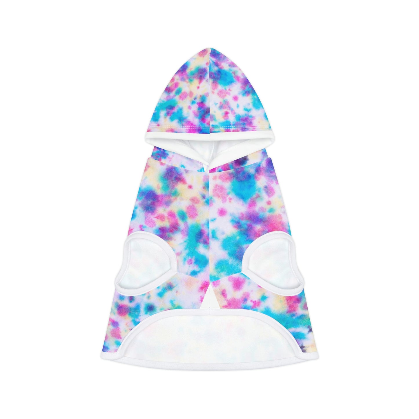 Dog Hoodie Sweater, Tie Dye Blue/Red - Comfortable Dog Clothes