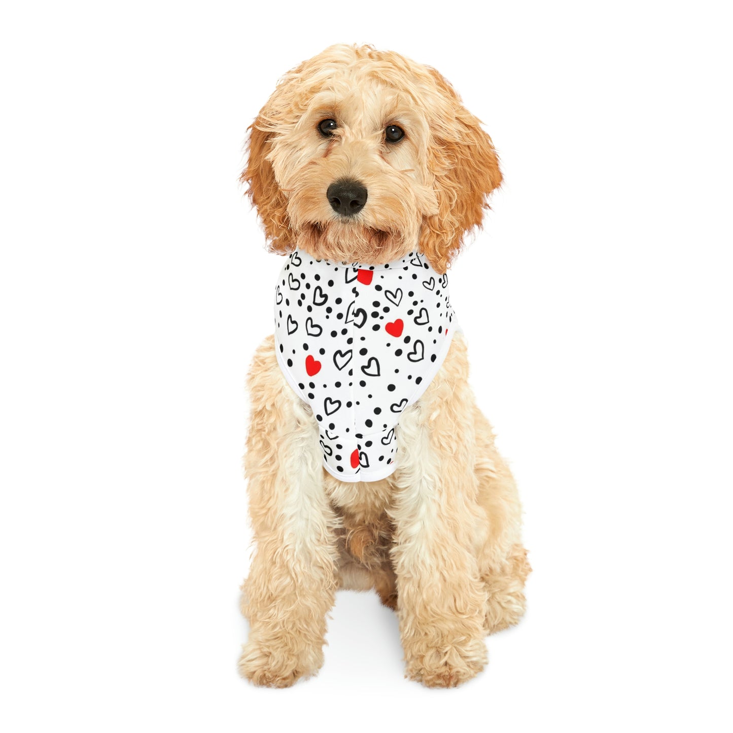 Dog Hoodie Sweater, Lovely Hearts - Comfortable Dog Clothes