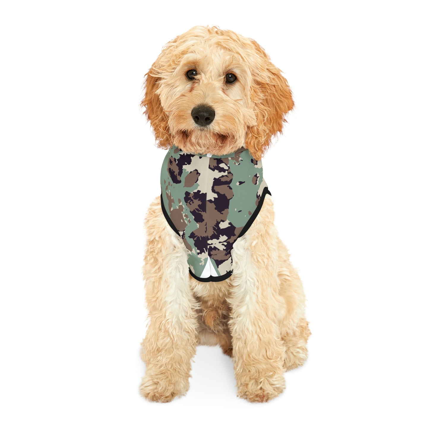 Dog Hoodie Sweater, Camouflage Green - Comfortable Dog Clothes