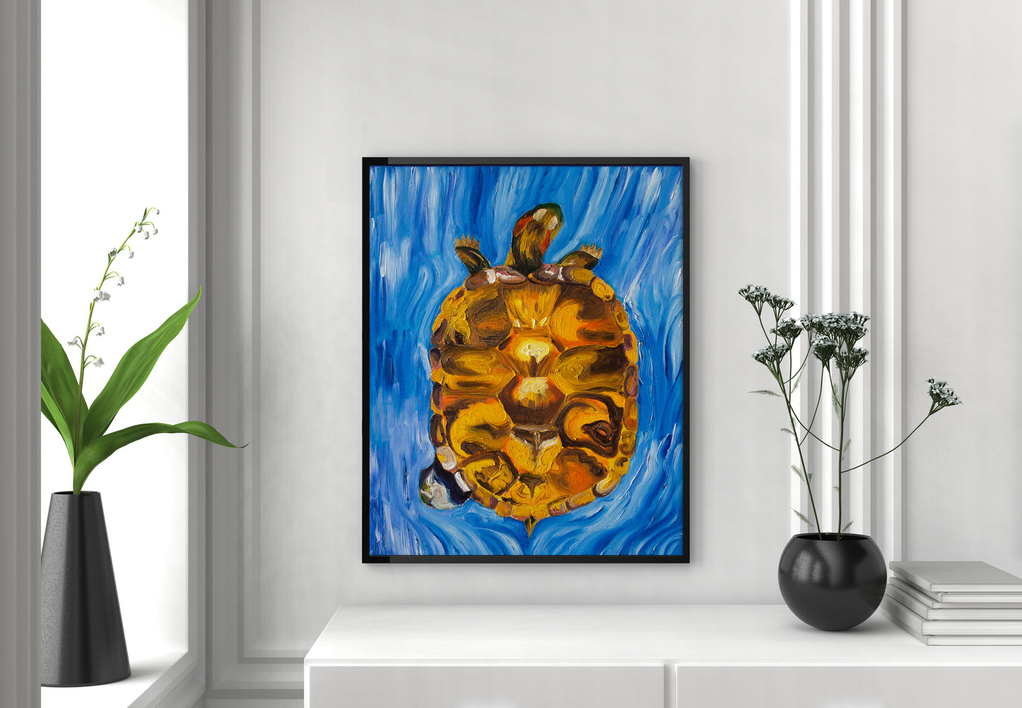 Tortuga (Red-eared Slider Turtle) Art Print
