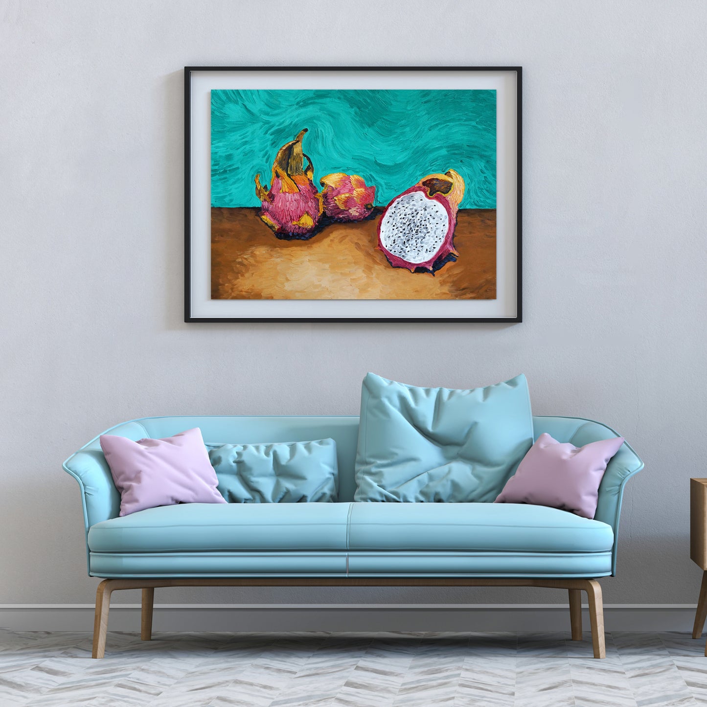 Dragonfruit Painting Poster Print