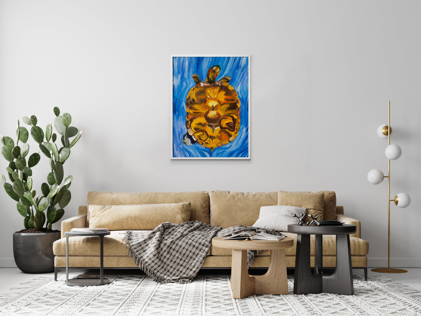 Tortuga (Red-eared Slider Turtle) Art Print