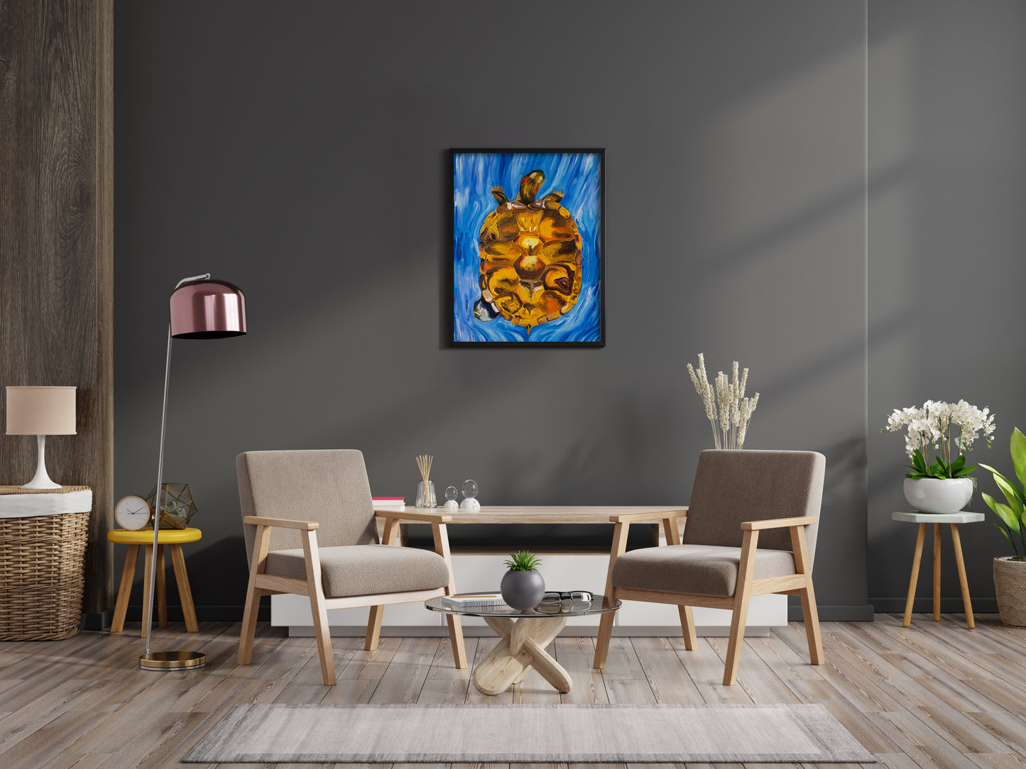 Tortuga (Red-eared Slider Turtle) Art Print