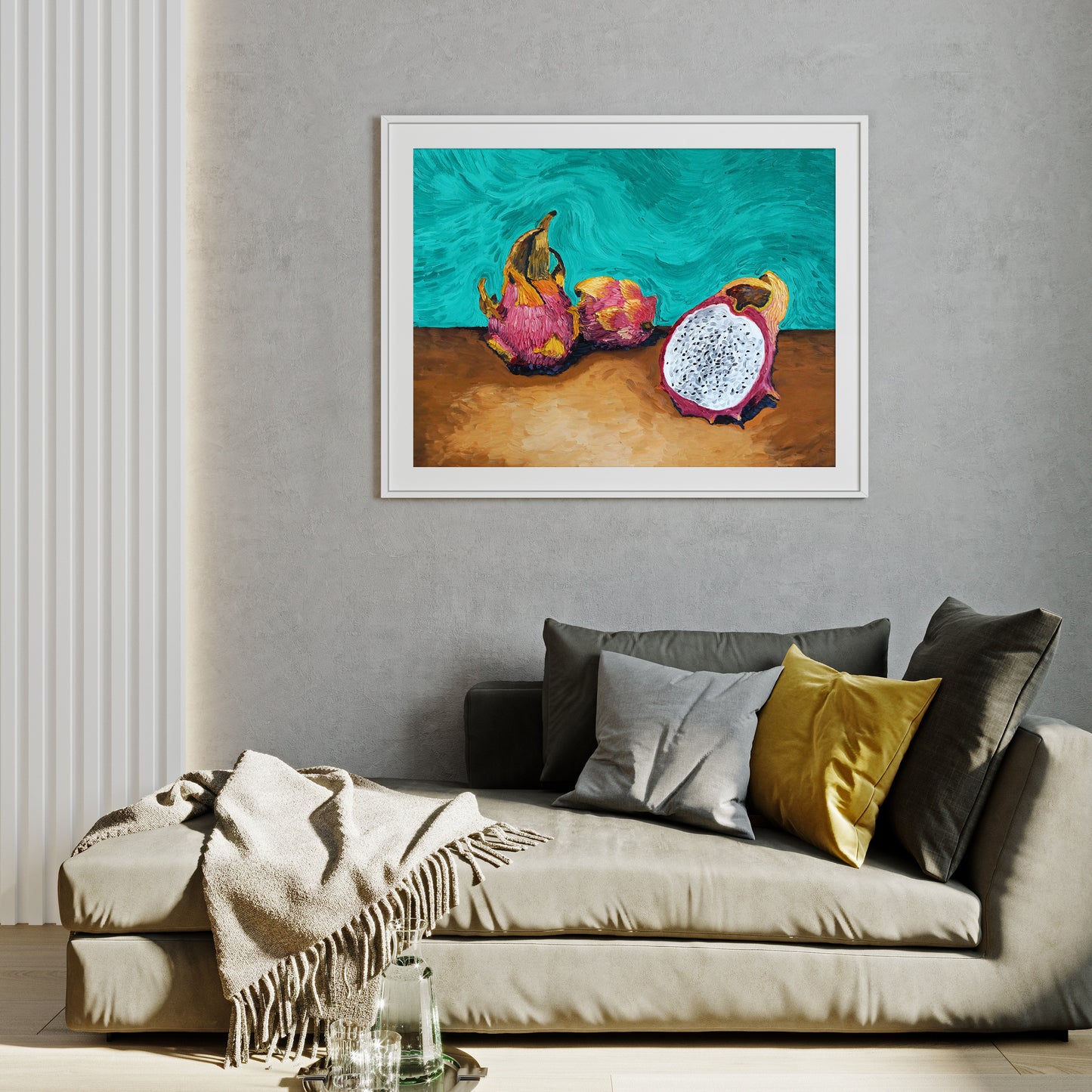 Dragonfruit Painting Poster Print
