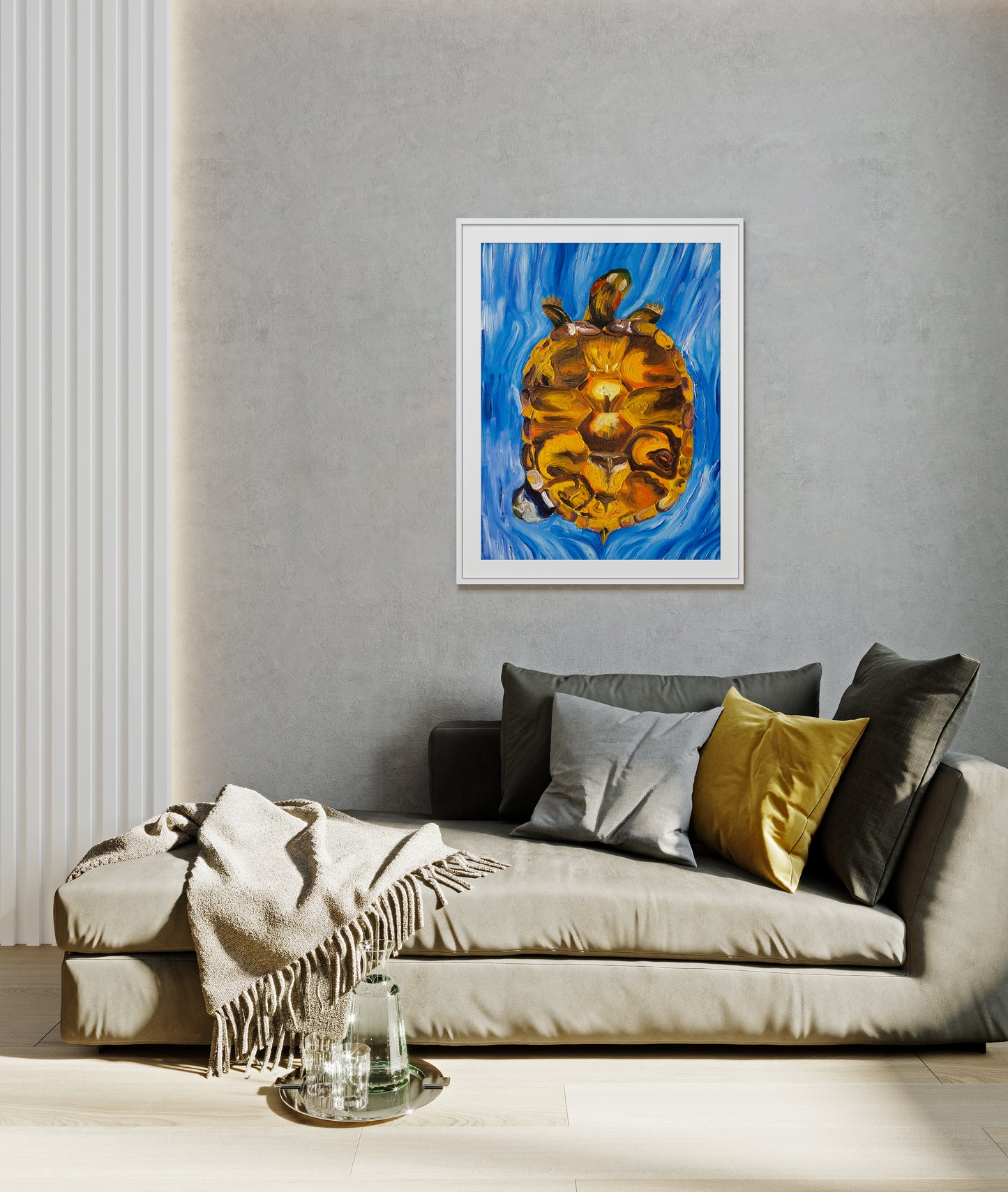 Tortuga (Red-eared Slider Turtle) Art Print