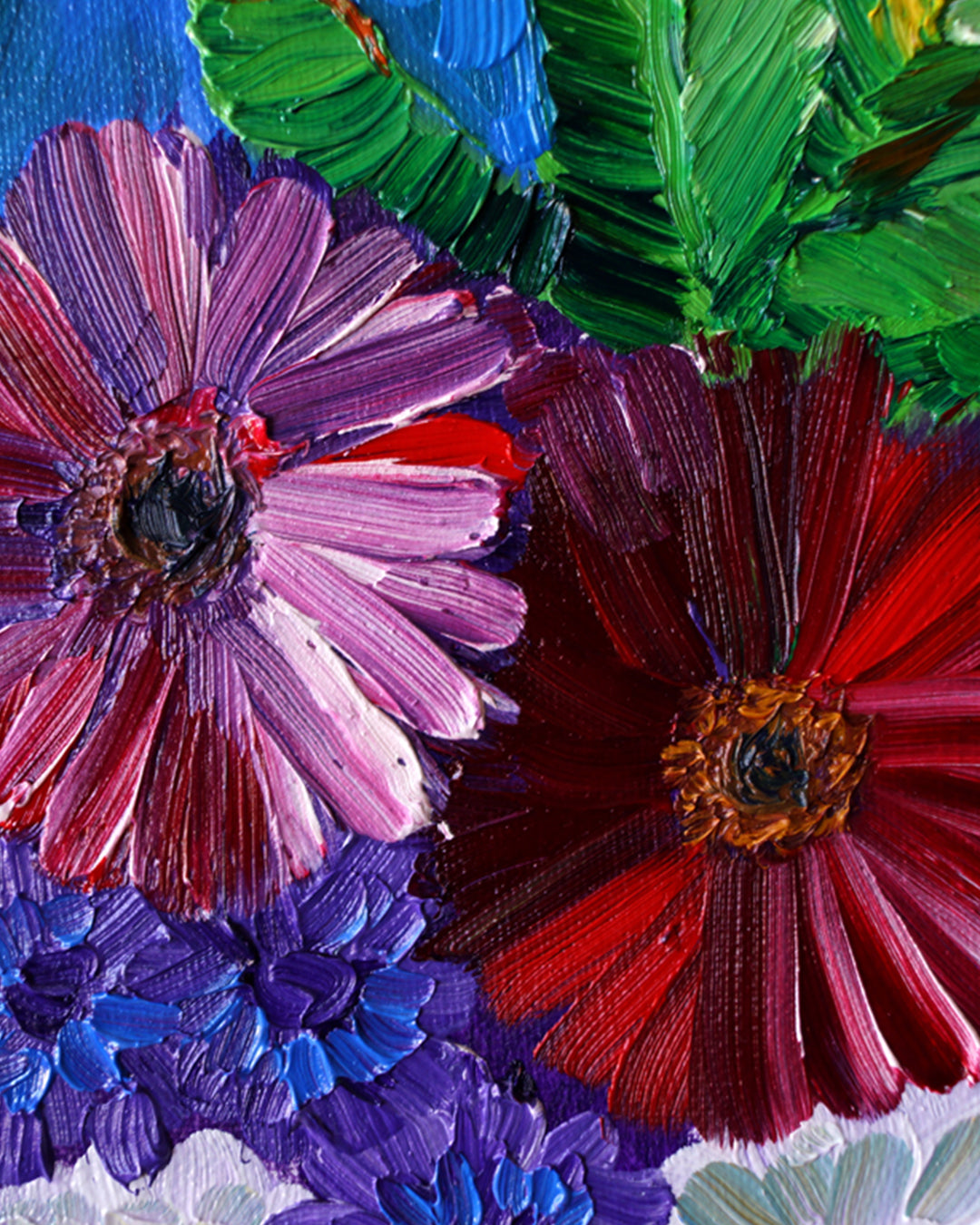 MCG Bouquet With Red Flowers Framed Art Print