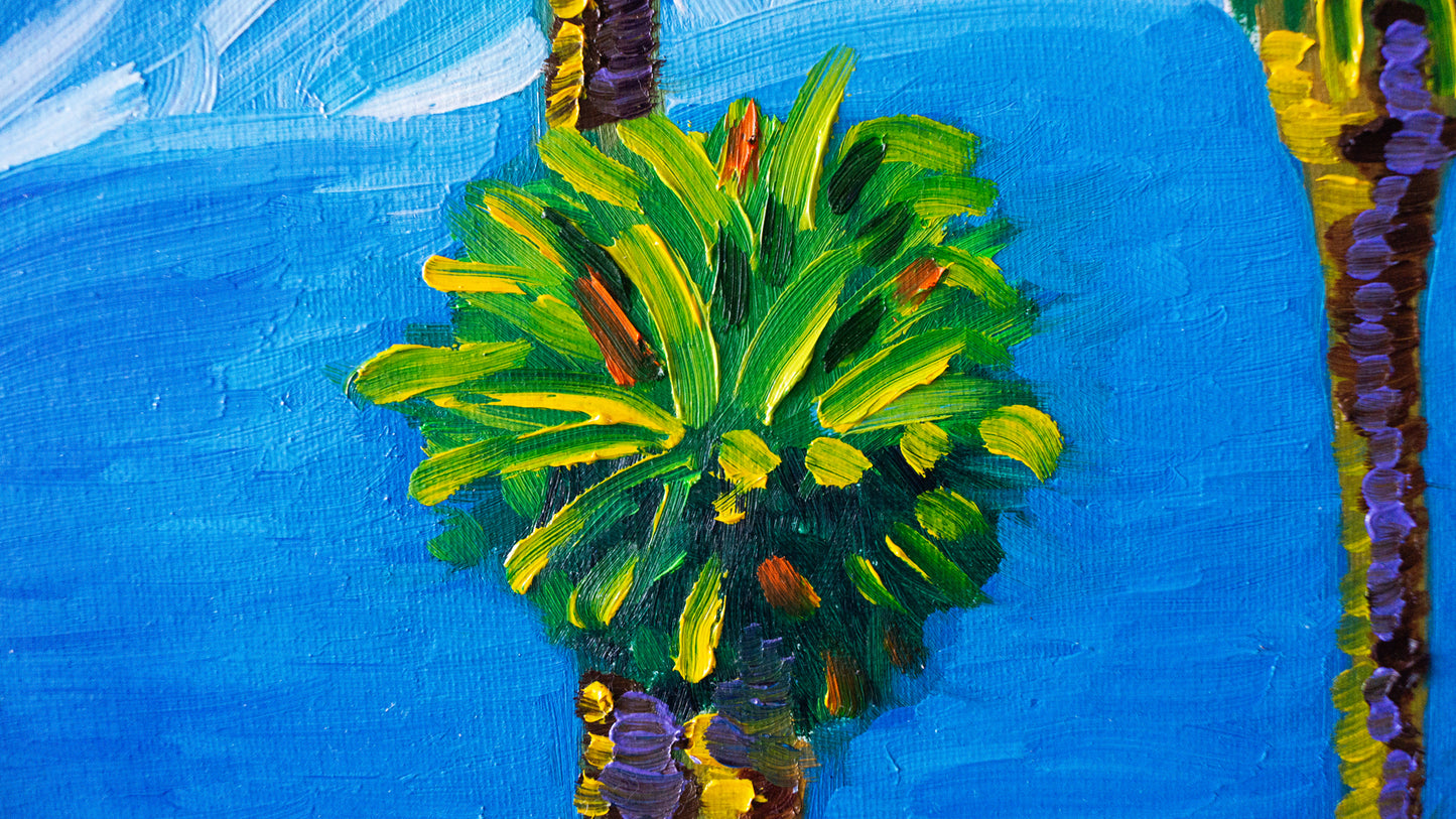 MCG L.A. Palm Trees Painting