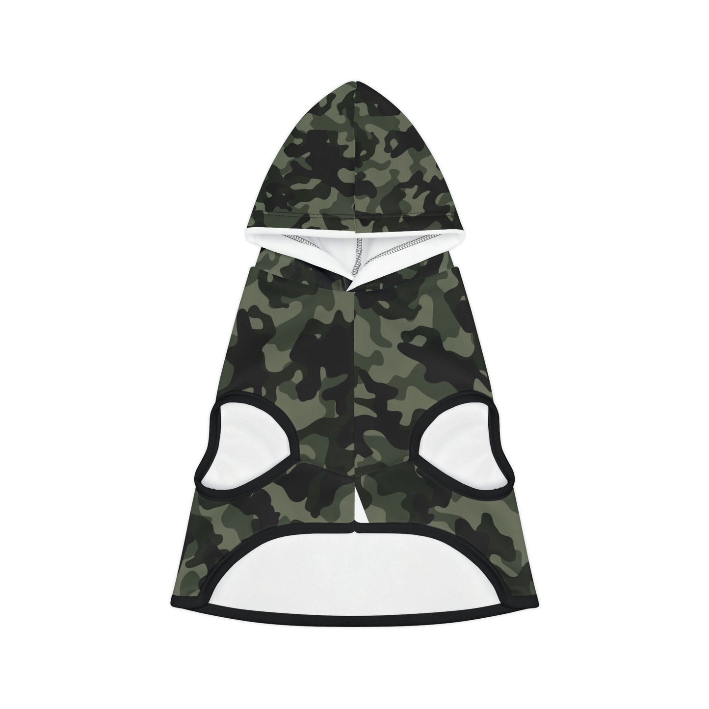Dog Hoodie Sweater, Camouflage Dark Green - Comfortable Dog Clothes